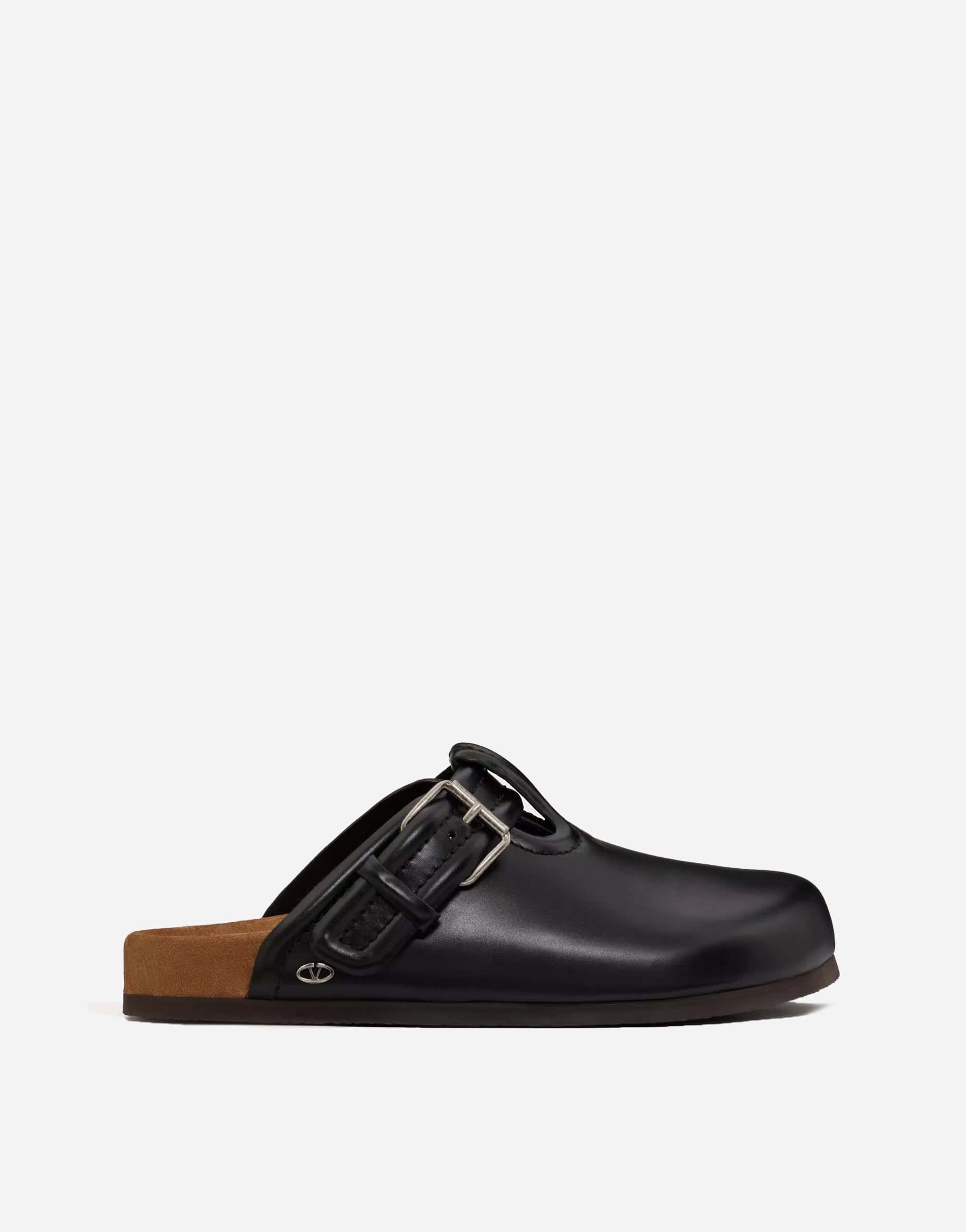 Valentino Garavani Fussbett Leather Slippers