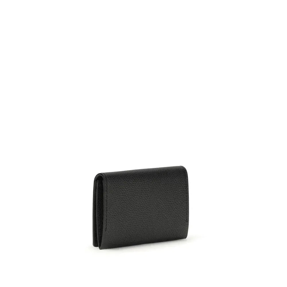 Valentino Garavani Grained VLogo Signature Leather Wallet