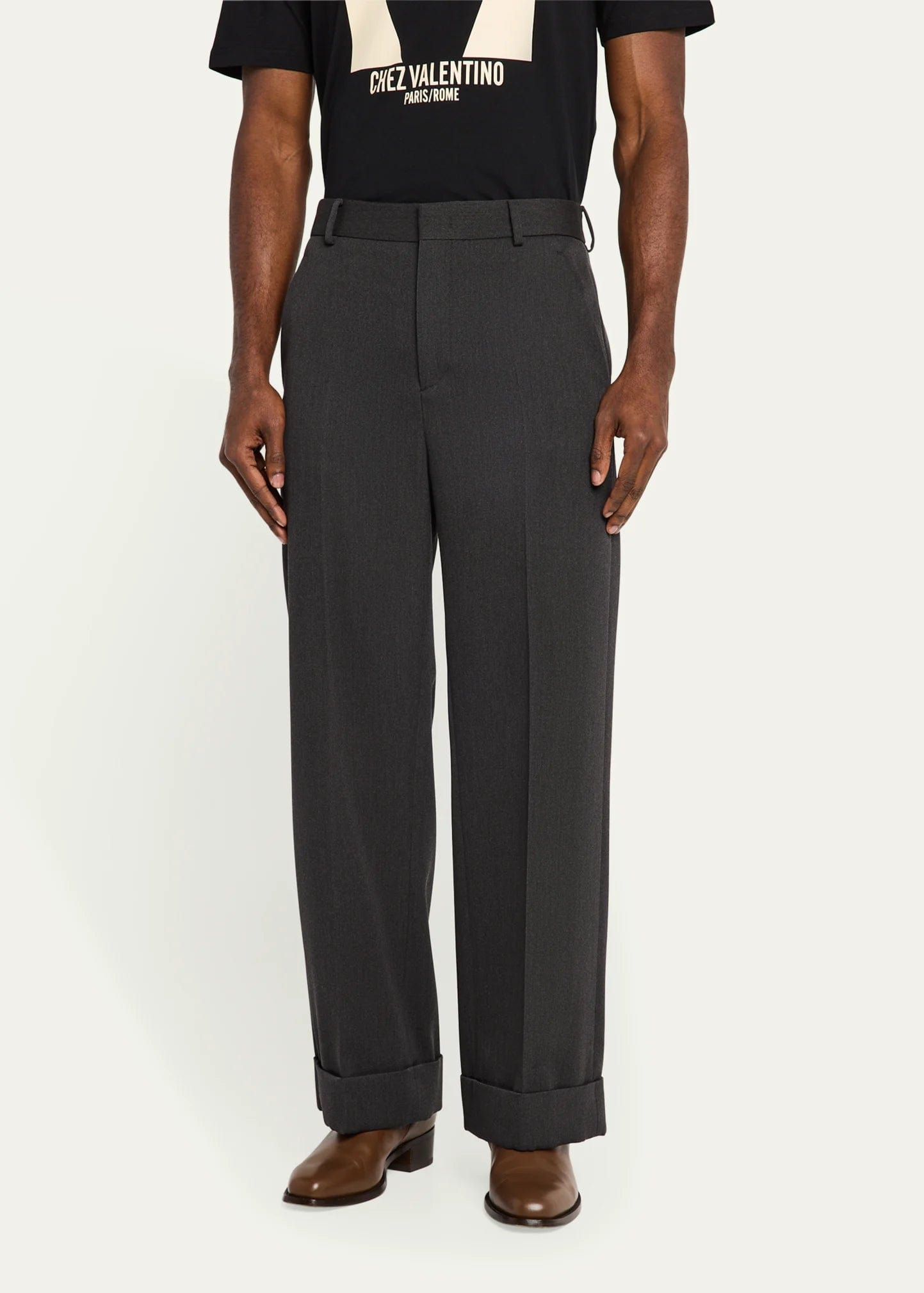 Valentino Garavani Grisaille Cuffed Pants