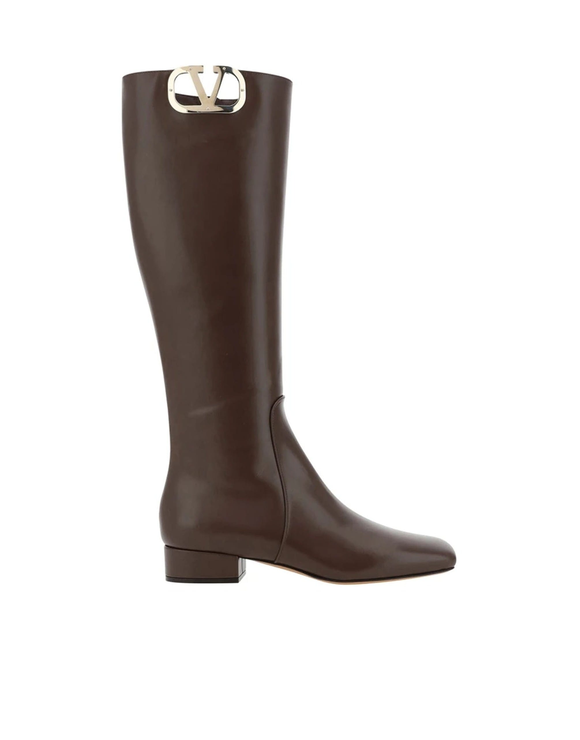 Valentino Garavani Leather Logo Boots