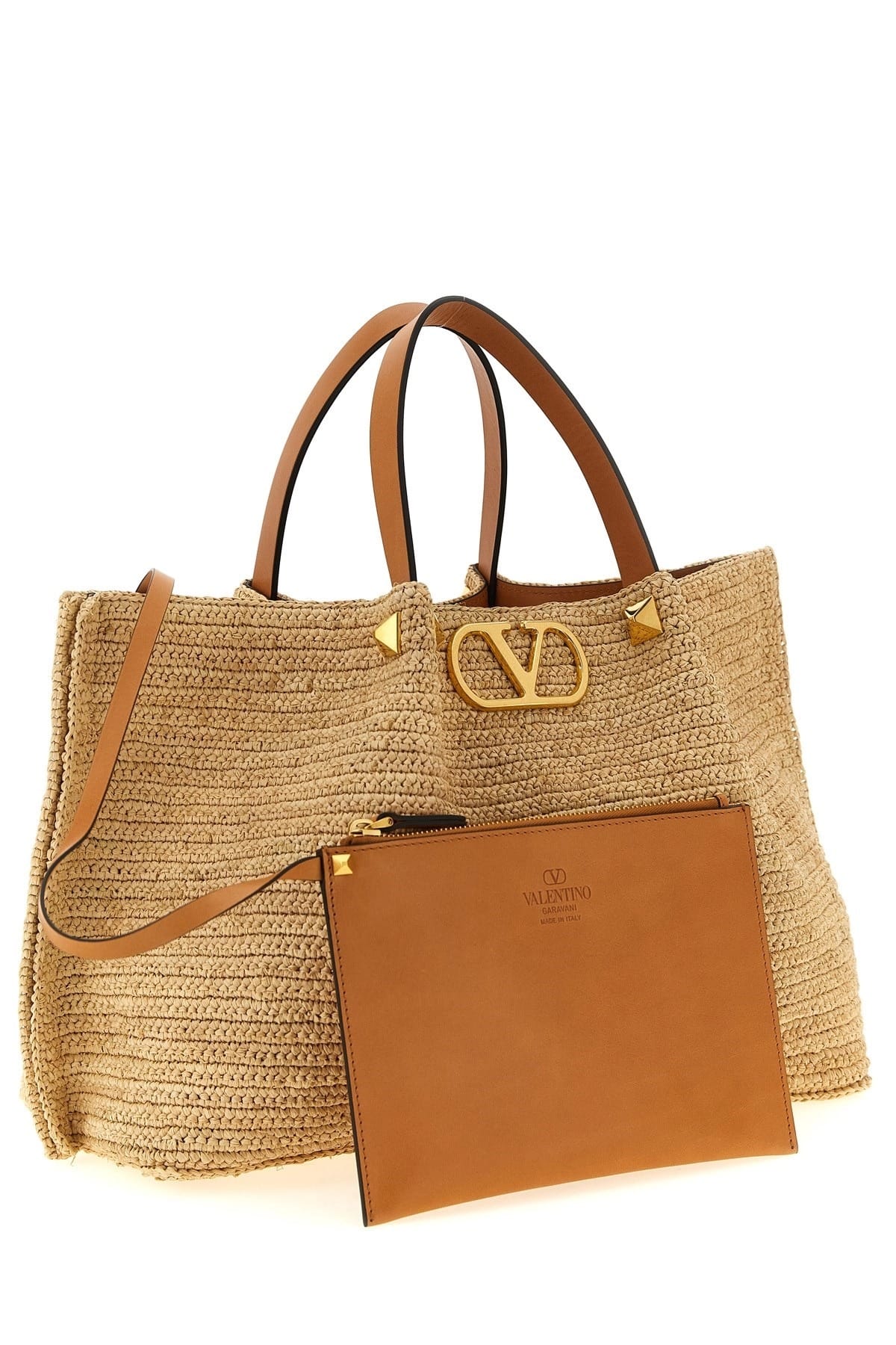 Valentino Garavani Valentino Garavani Medium Raffia Tote Bag