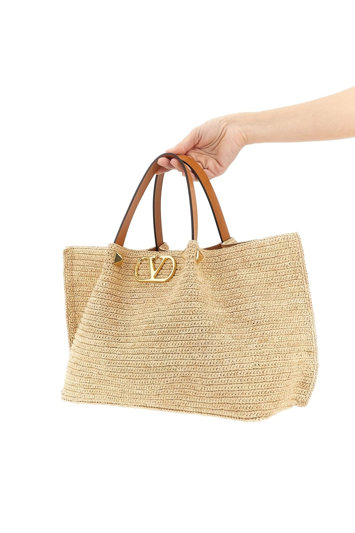 Valentino Garavani Valentino Garavani Medium Raffia Tote Bag