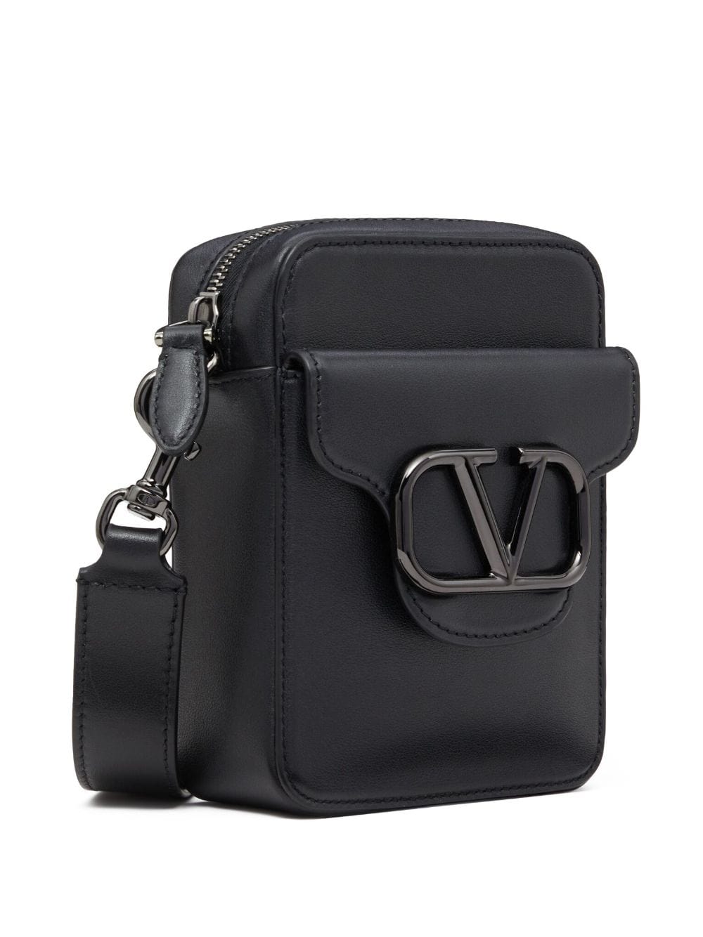 Valentino Garavani Mini Locò Leather Crossbody Bag