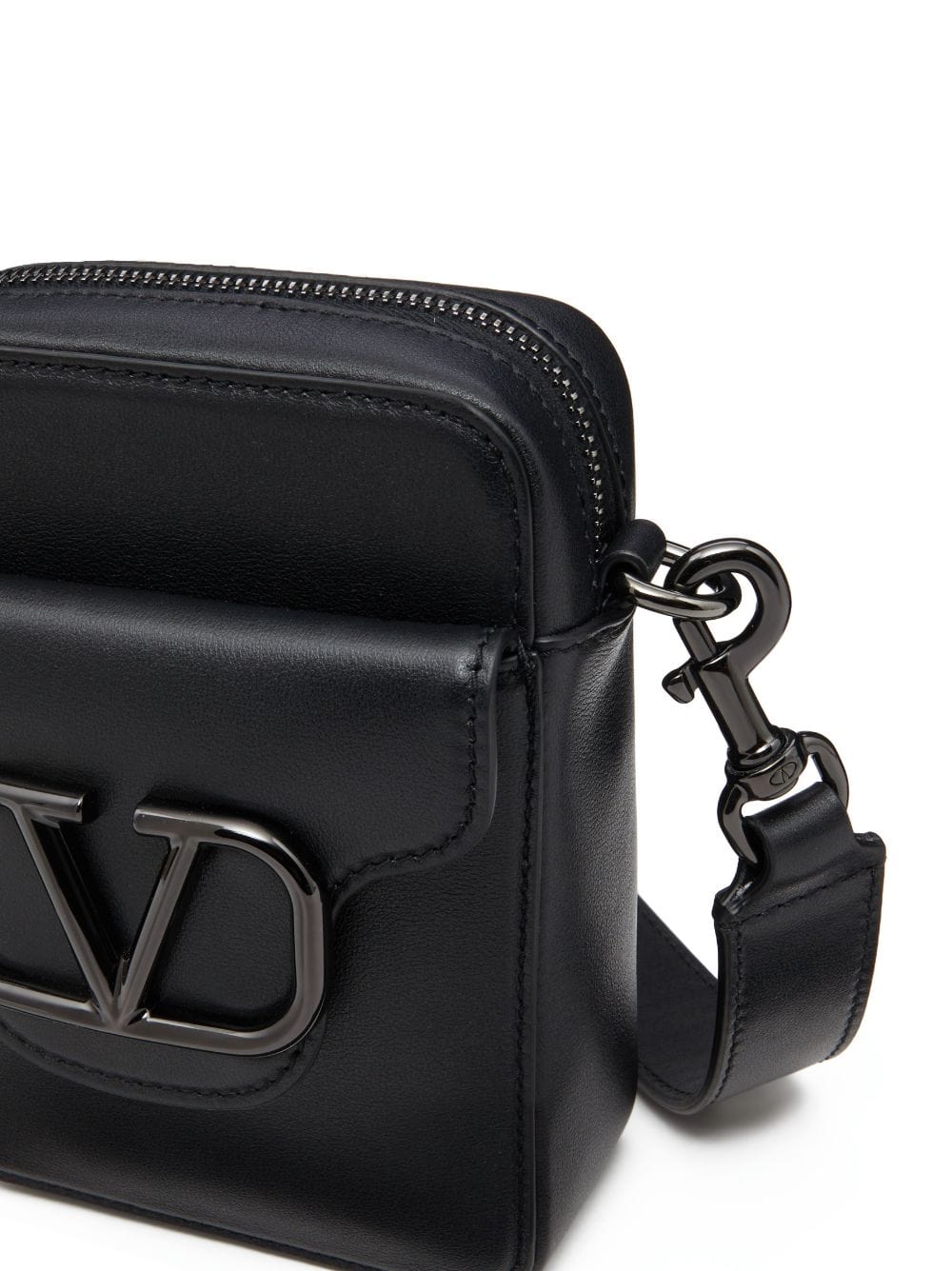 Valentino Garavani Mini Locò Leather Crossbody Bag