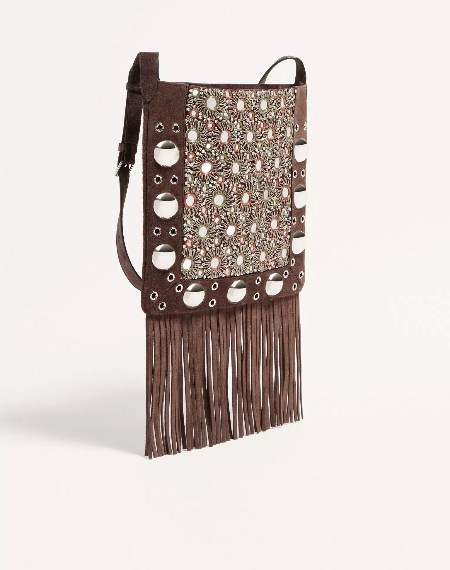 Valentino Garavani Nellcôte Embroidered Shoulder Bag