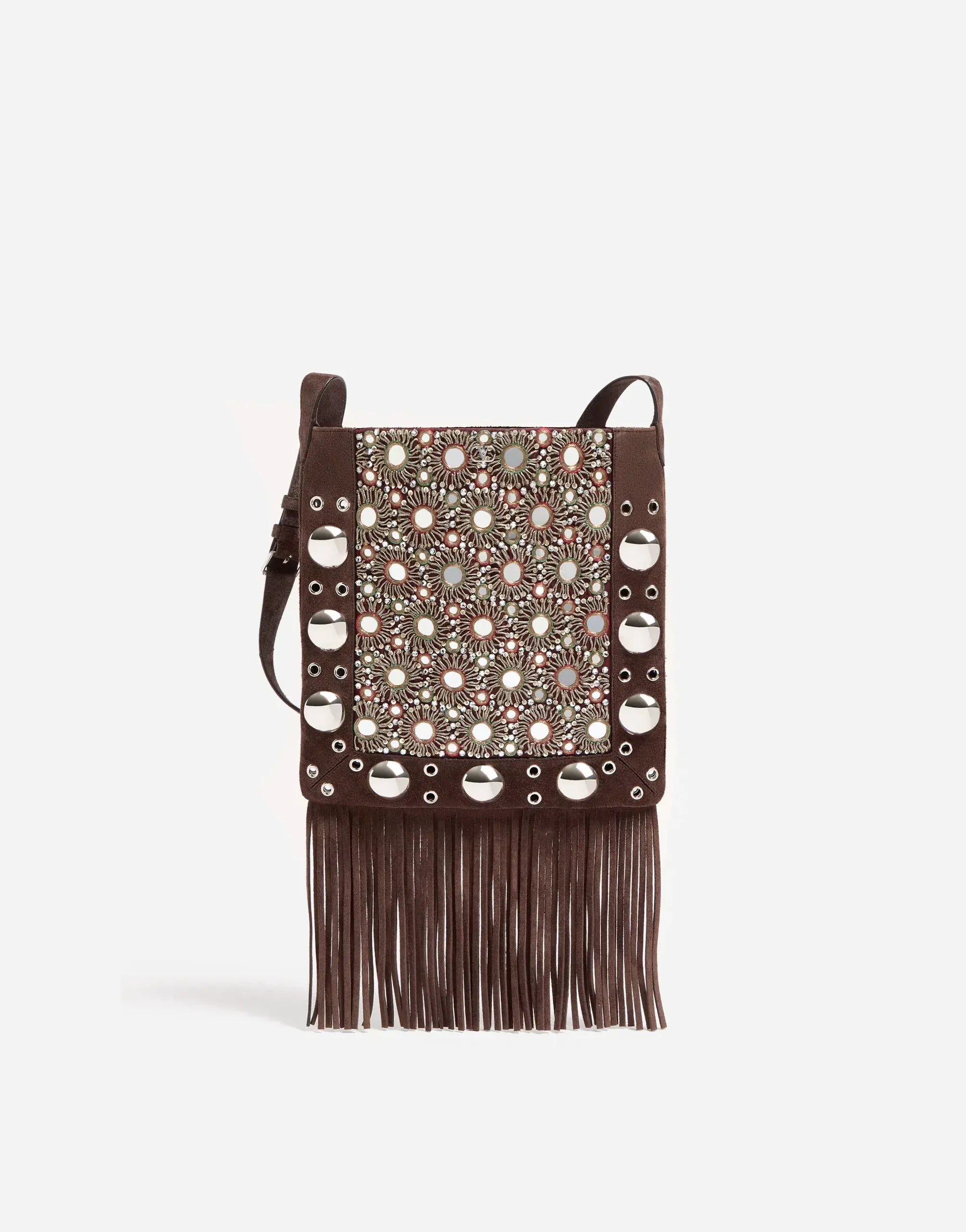 Valentino Garavani Nellcôte Embroidered Shoulder Bag