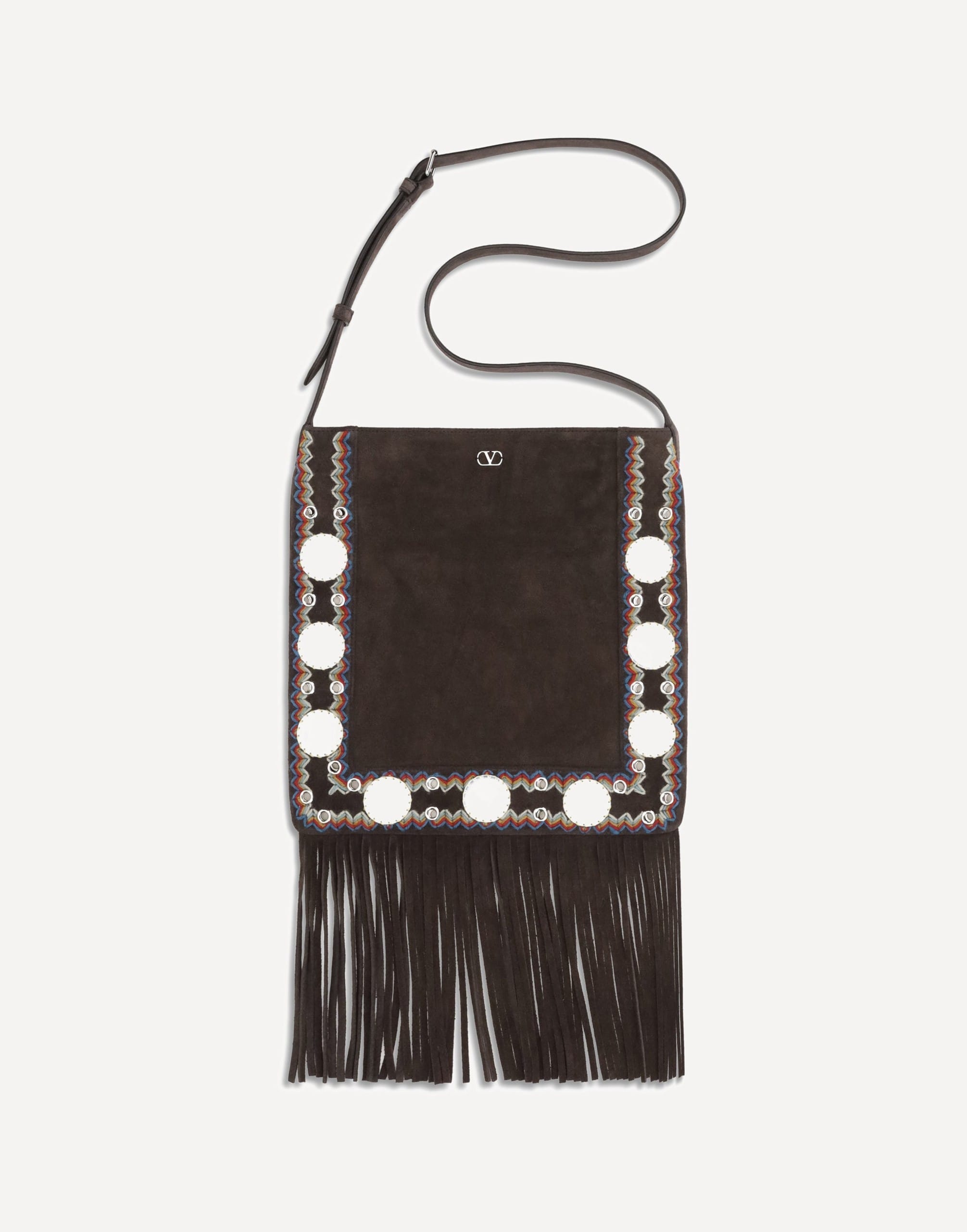 Valentino Garavani Nellcôte Suede Shoulder Bag | Sendegaro IT