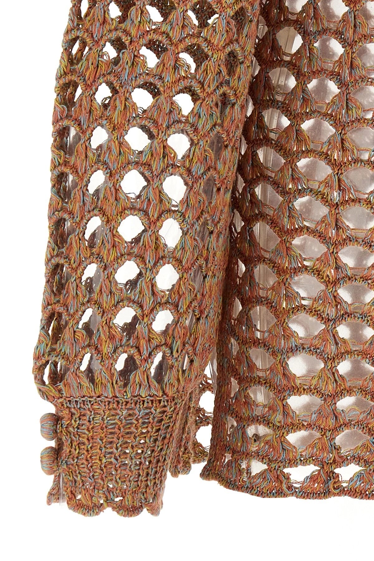 Valentino Garavani Valentino Garavani Openwork Linen Blend Sweater