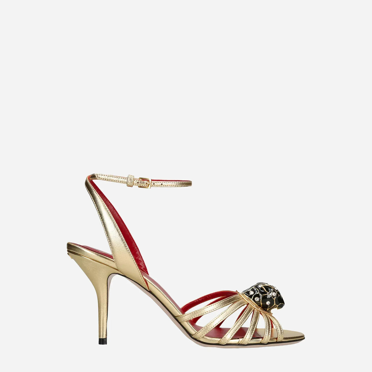 Valentino Garavani Panthea 85 Leather Heeled Sandals | Sendegaro BR