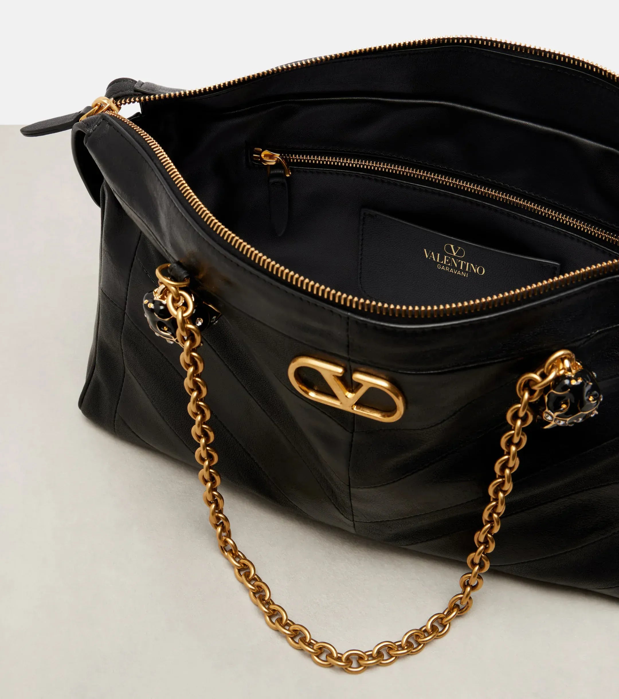 Valentino Garavani Panthea Medium Quilted Leather Tote Bag