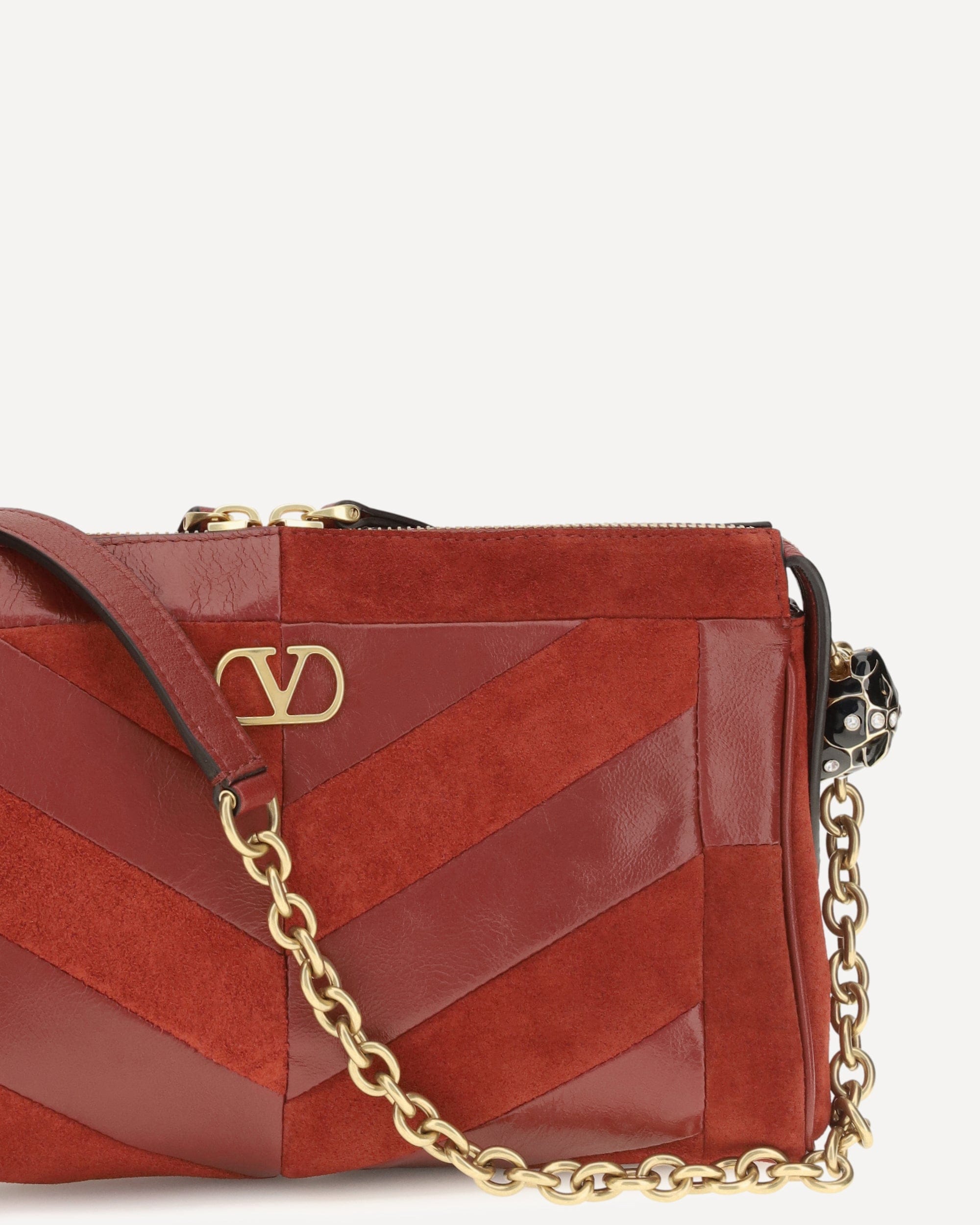 Valentino Garavani Valentino Garavani Panthea Shoulder Bag Chevron Pattern