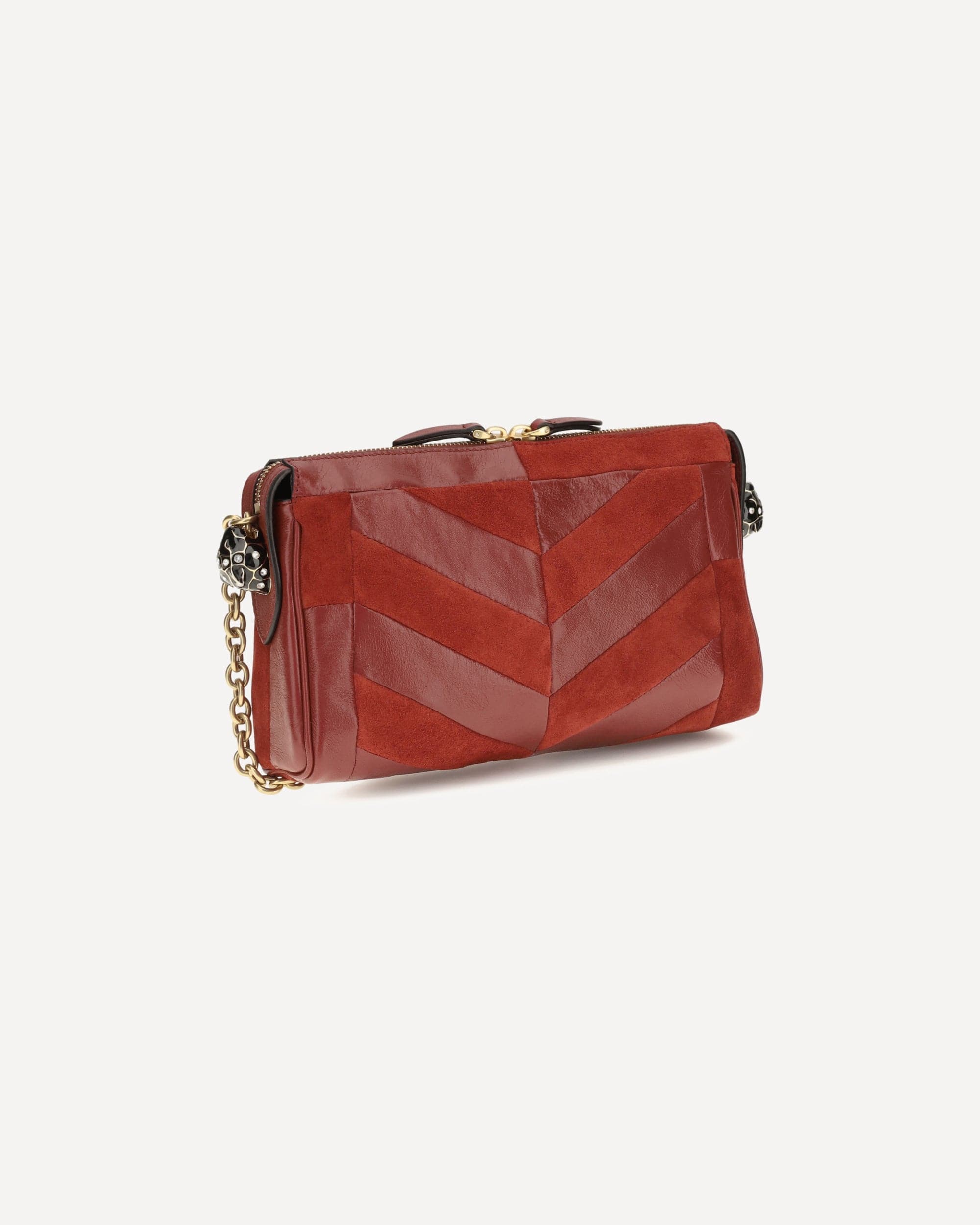Valentino Garavani Panthea Shoulder Bag Chevron Pattern