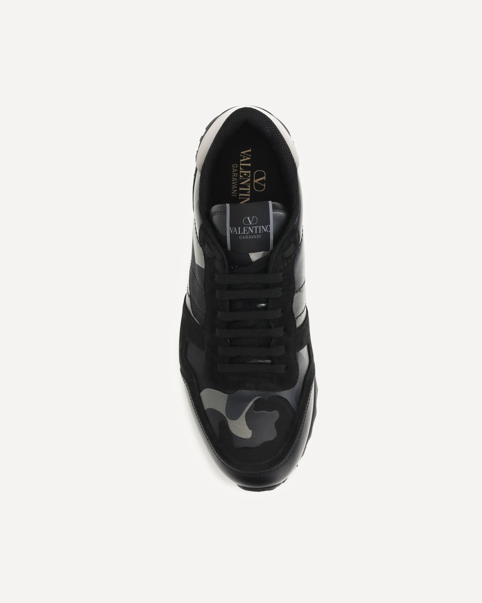 Valentino Garavani Valentino Garavani Rockrunner Camouflage Laminated Sneakers