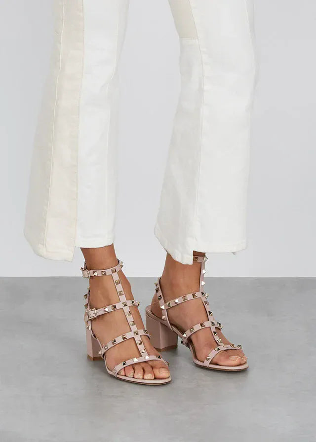 Sandalias Rockstud 60 de piel  - alternate view