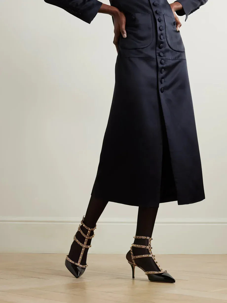 Valentino Garavani Rockstud 65 Patent-Leather Pumps