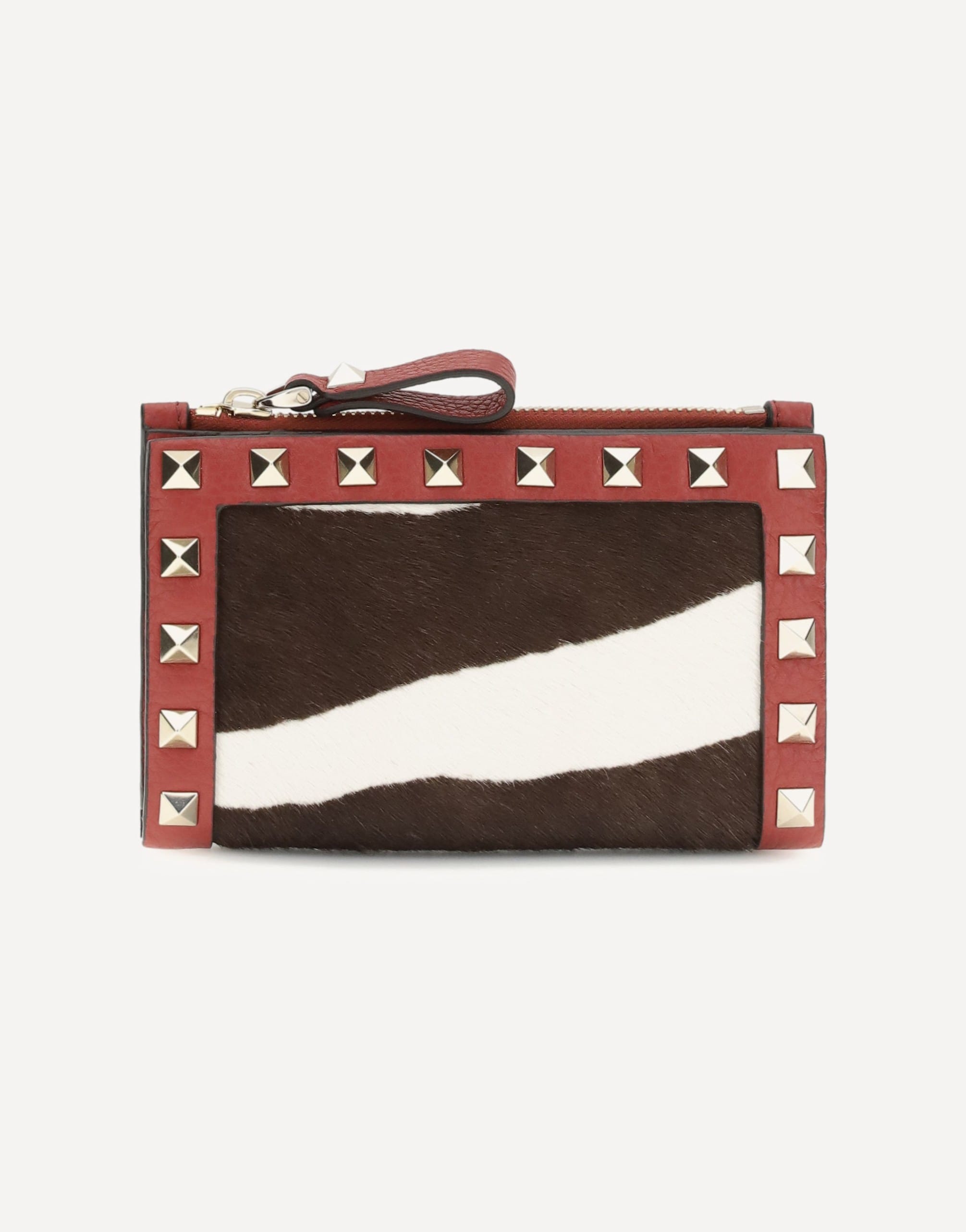 VALENTINO ヒョウ柄 ミニ財布ケース Valentino Garavani Rockstud Animalier Coin Purse | Sendegaro JP