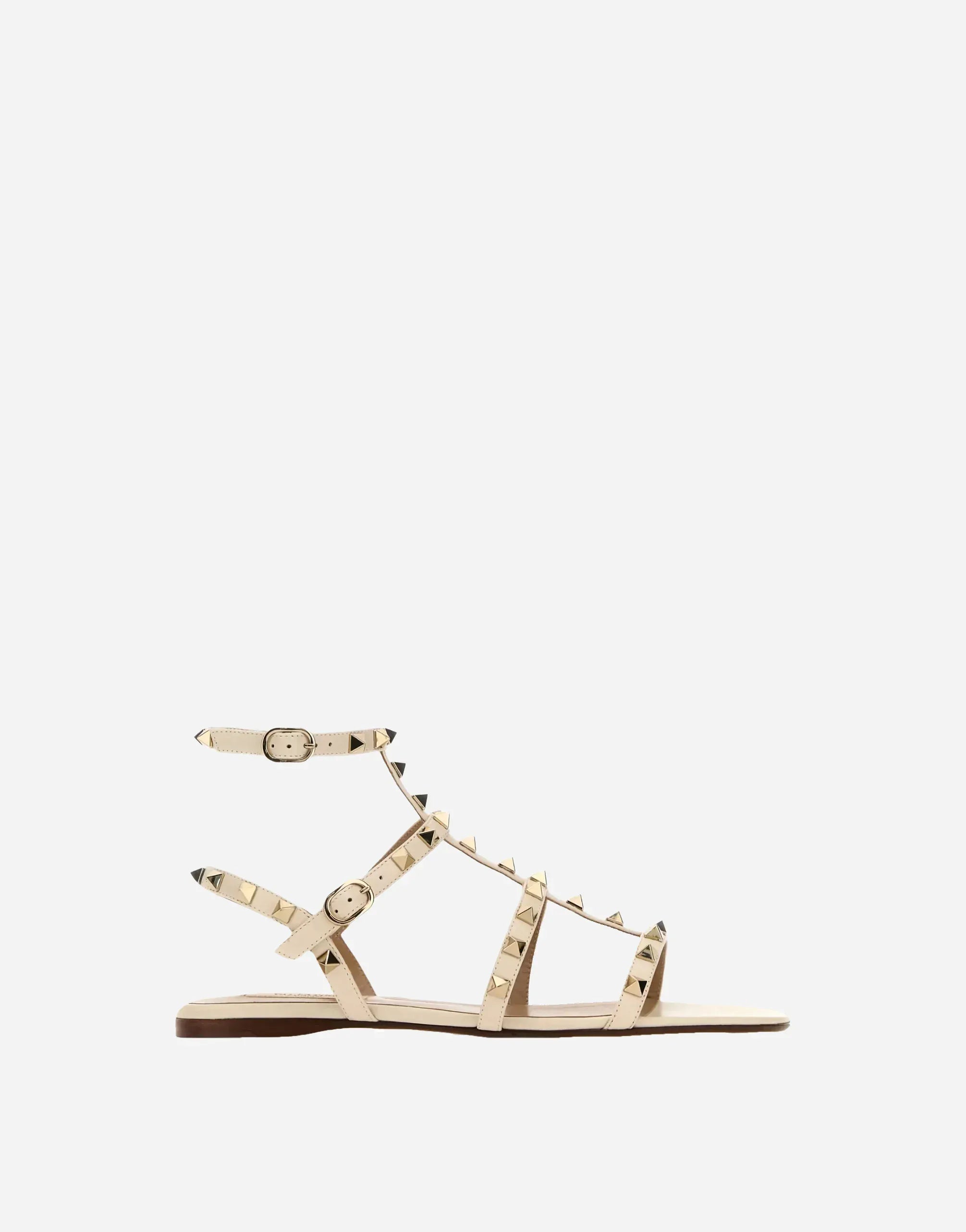 Valentino Garavani Rockstud Ankle Lap Strap Sandalen