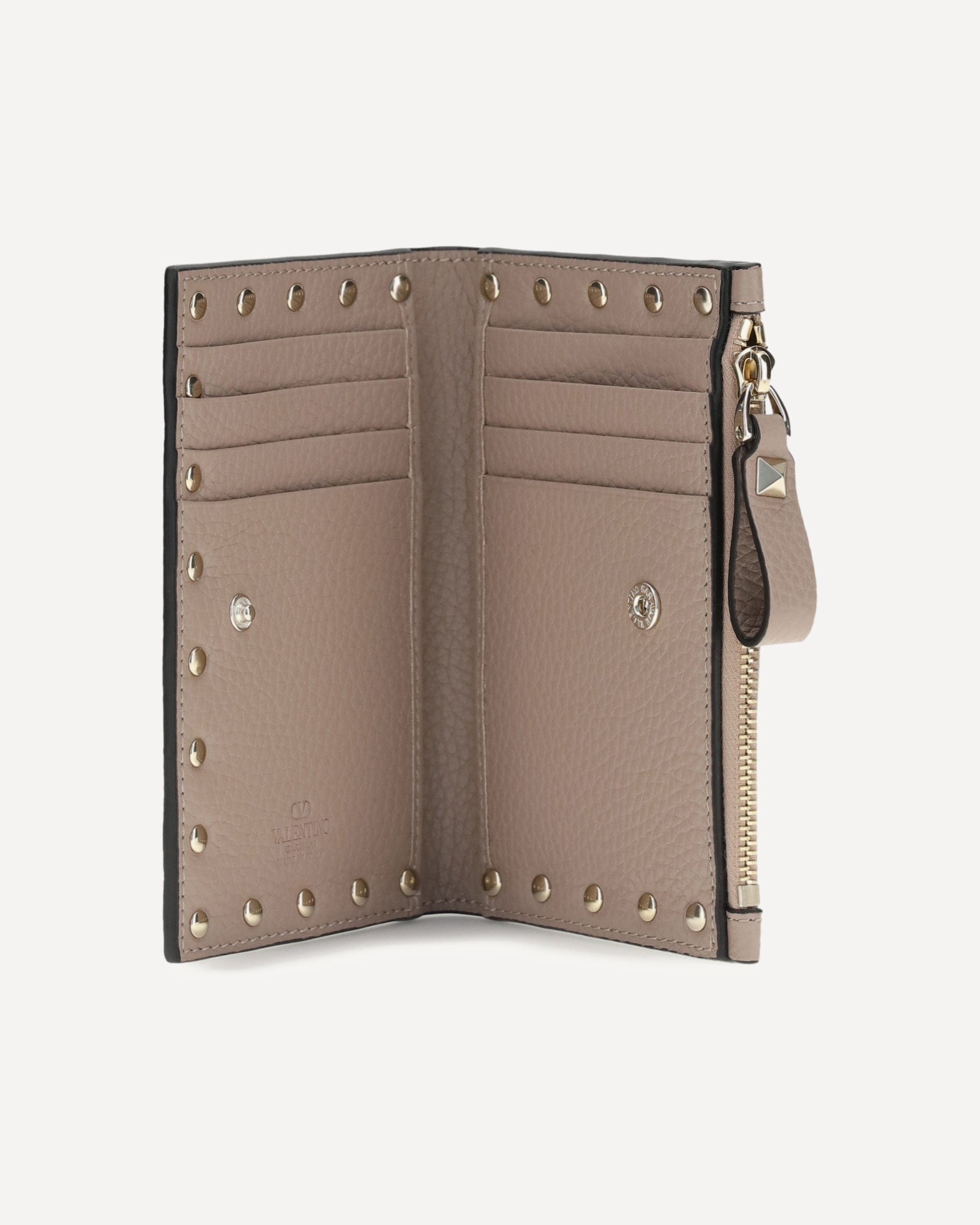 Valentino Garavani Rockstud Card Holder With Studs
