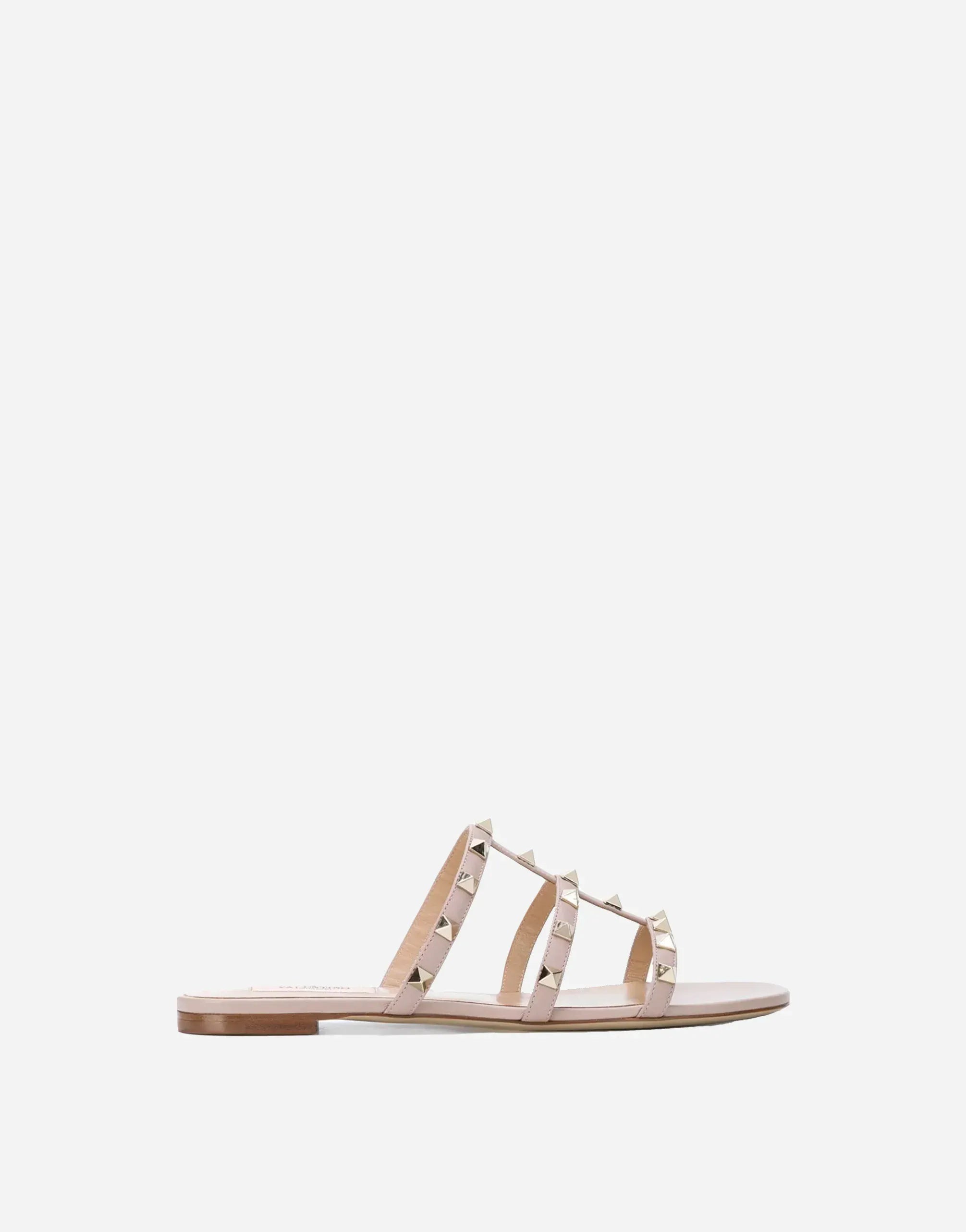Valentino Garavani Rockstud Flat Leather Sandals