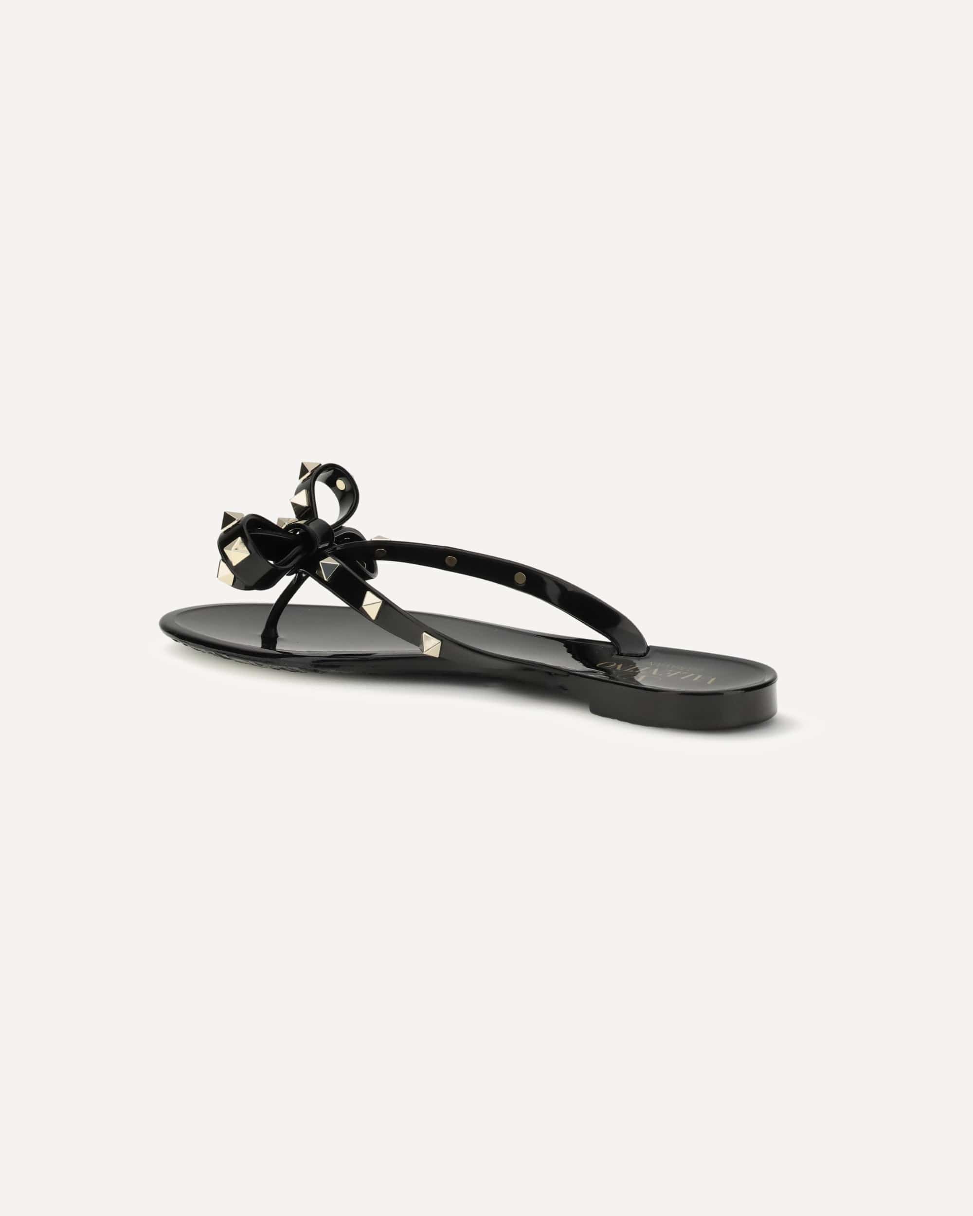 Valentino Garavani Rockstud Flip-Flop Sandals In Pvc