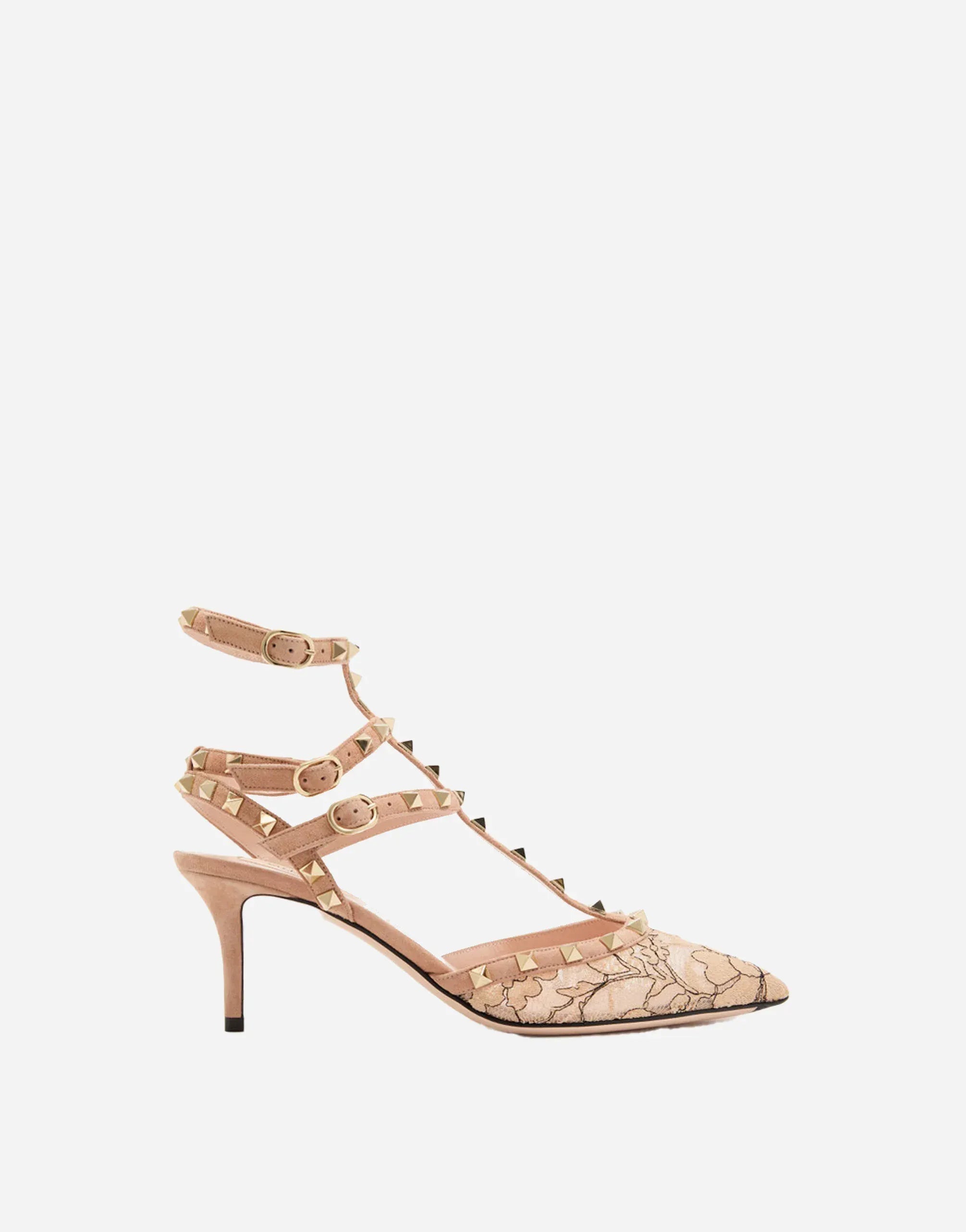 Valentino Garavani Rockstud Pumps con tira de encaje