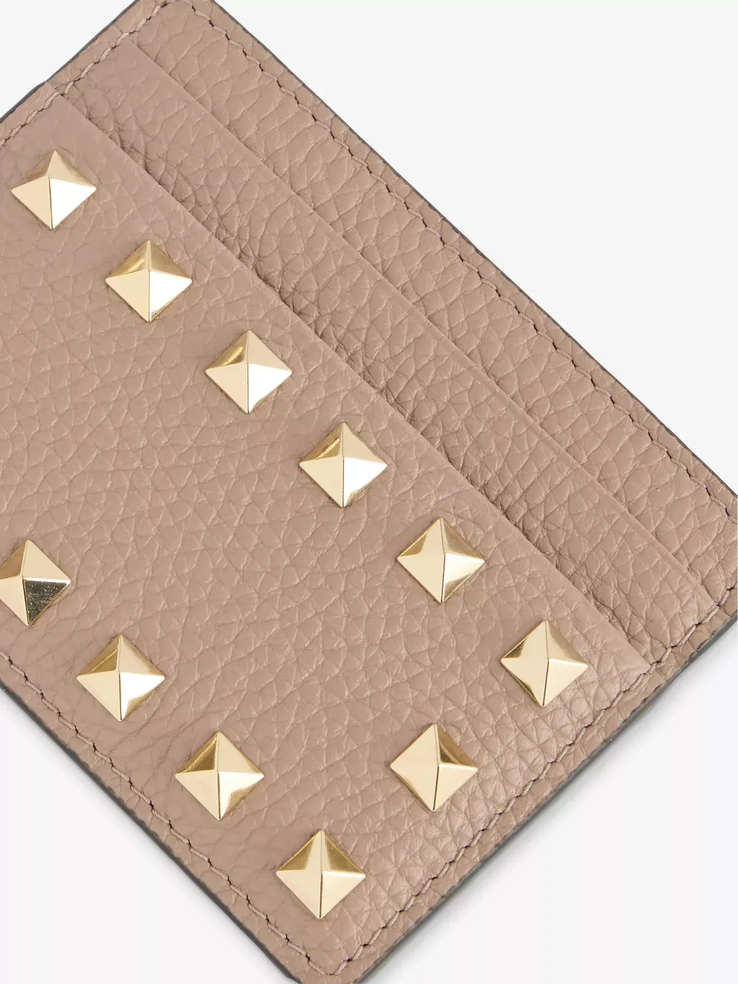 Valentino Garavani Rockstud Leather Card Holder