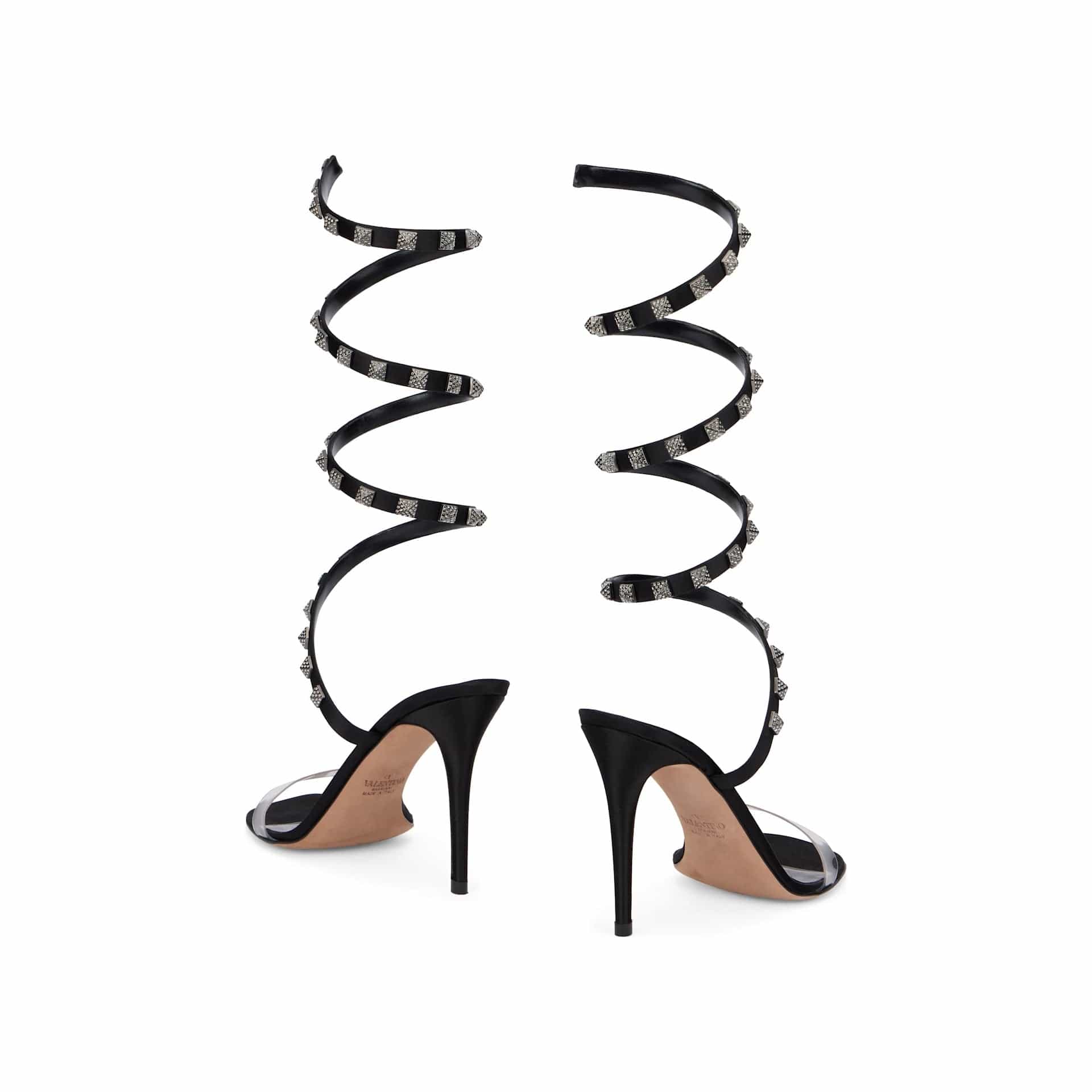 Valentino Garavani Rockstud Leather Sandals 10 Cm