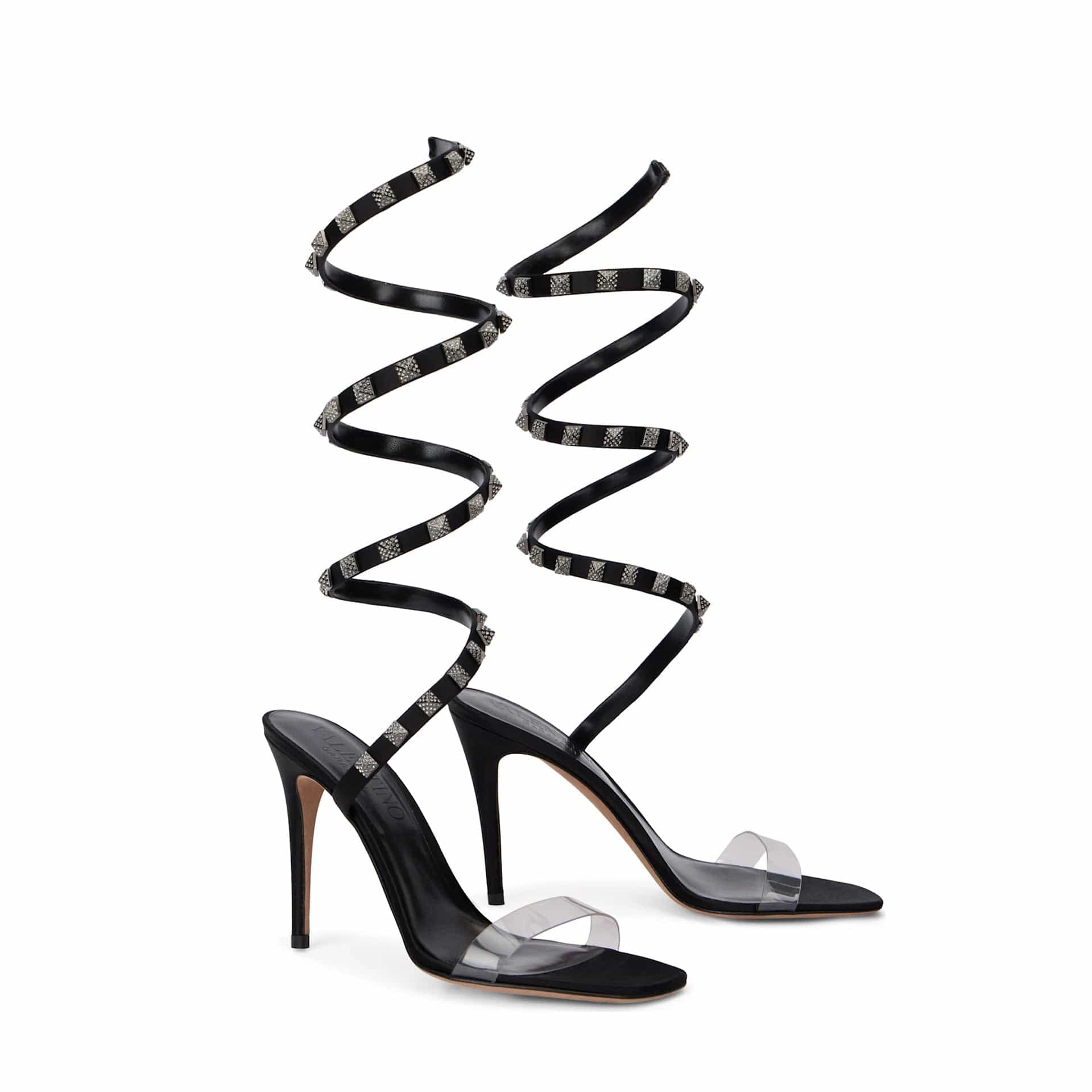 Rockstud Leren Sandalen 10 Cm - alternate view