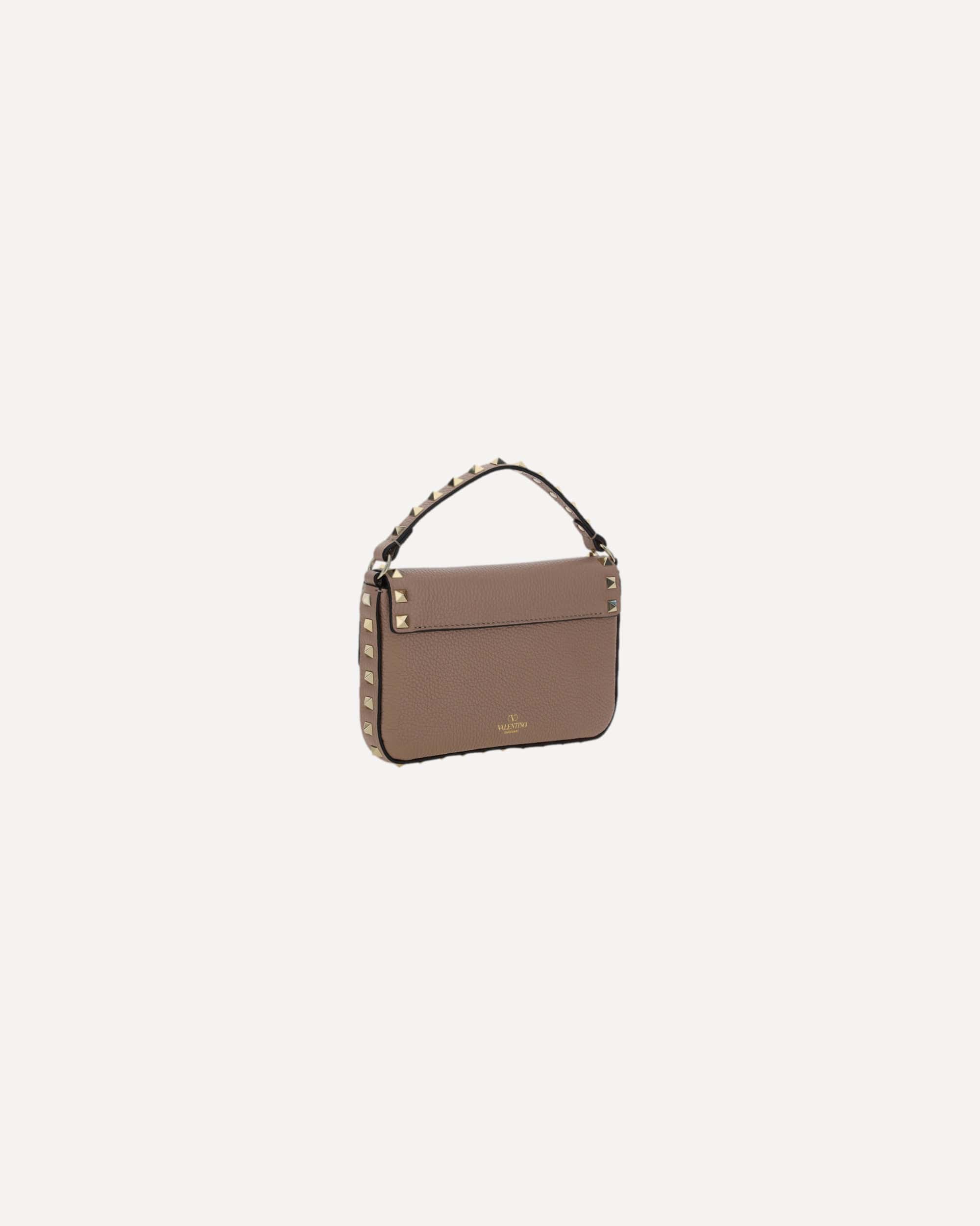 Valentino Garavani Rockstud Mini Pouch Garnet Calfskin
