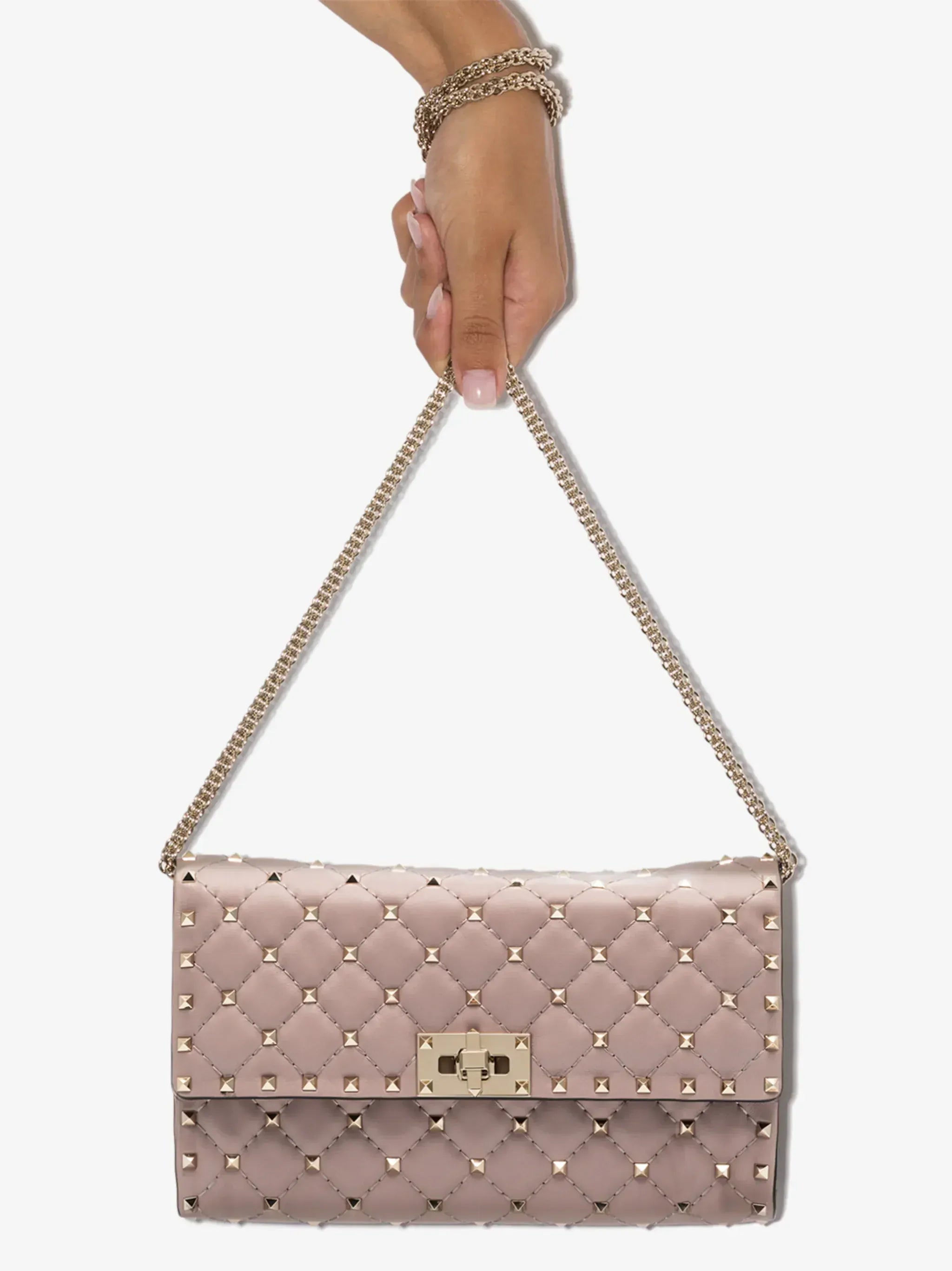 Valentino Garavani Rockstud Spike Clutch Bag