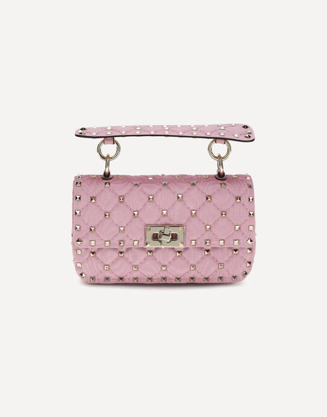 Valentino Garavani ロックスタッズ スパイク レザー ショルダーバッグ
