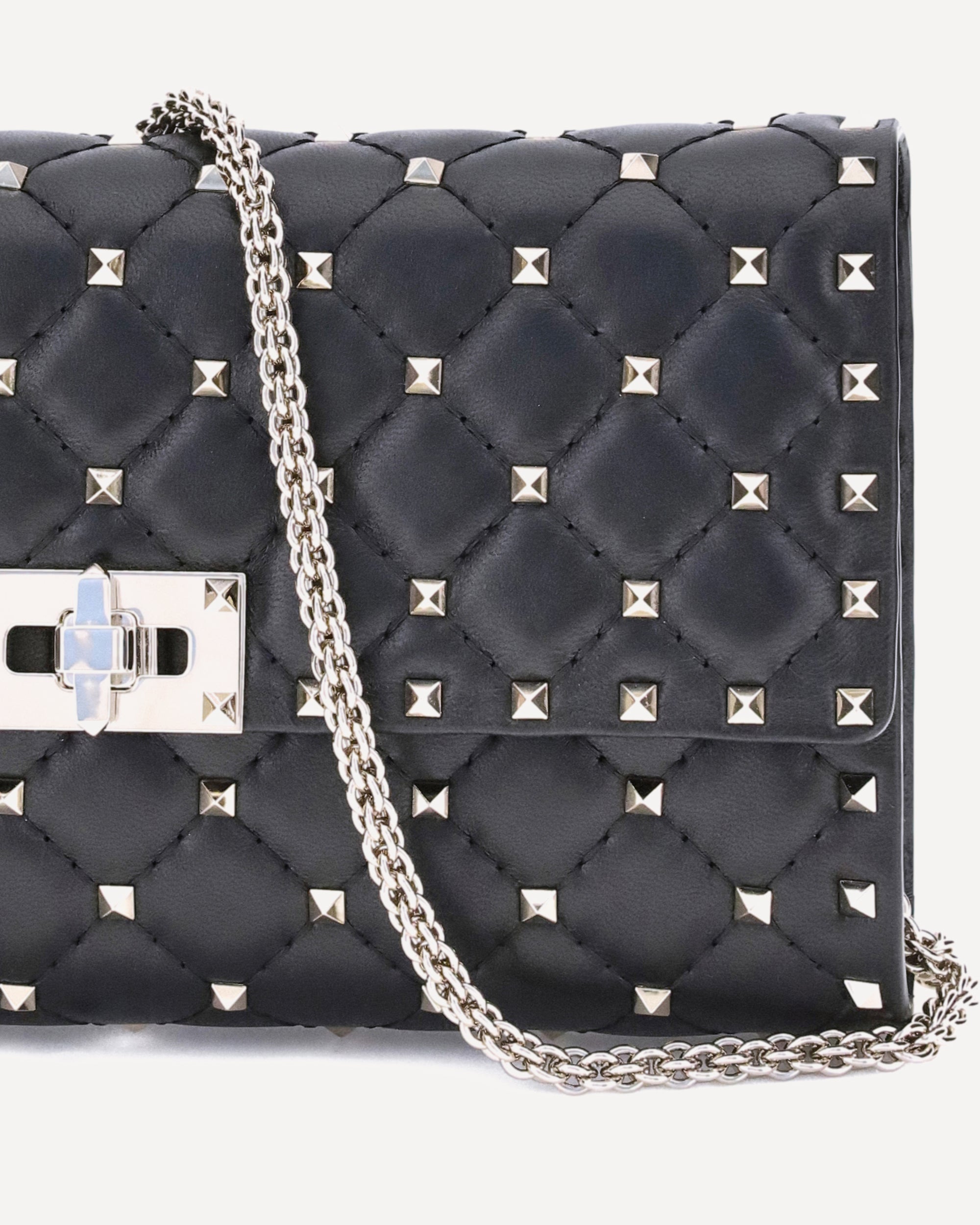 Valentino Garavani Rockstud Spike Quilted Nappa Shoulder Bag