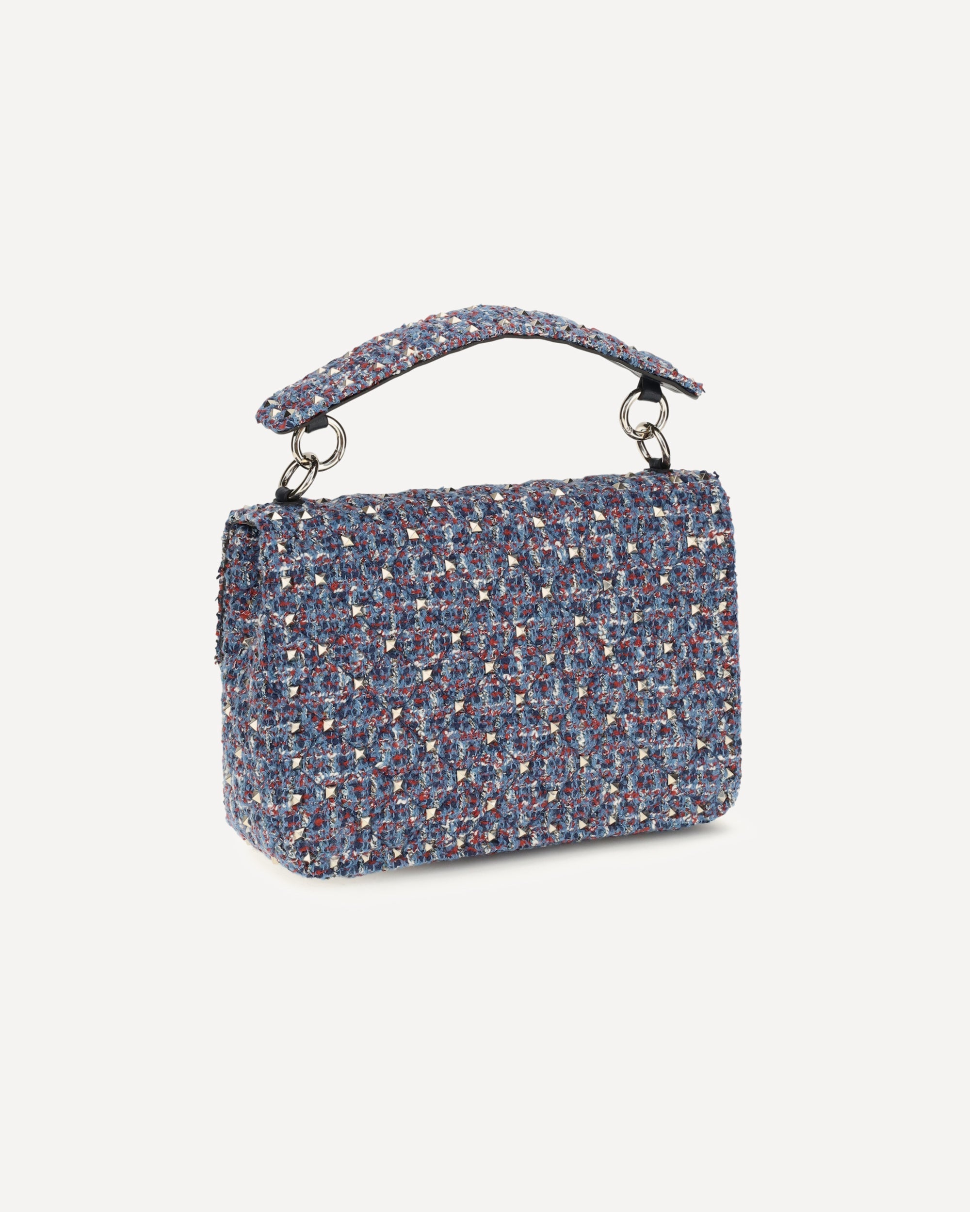 Твидовая сумка Valentino Garavani Rockstud Spike