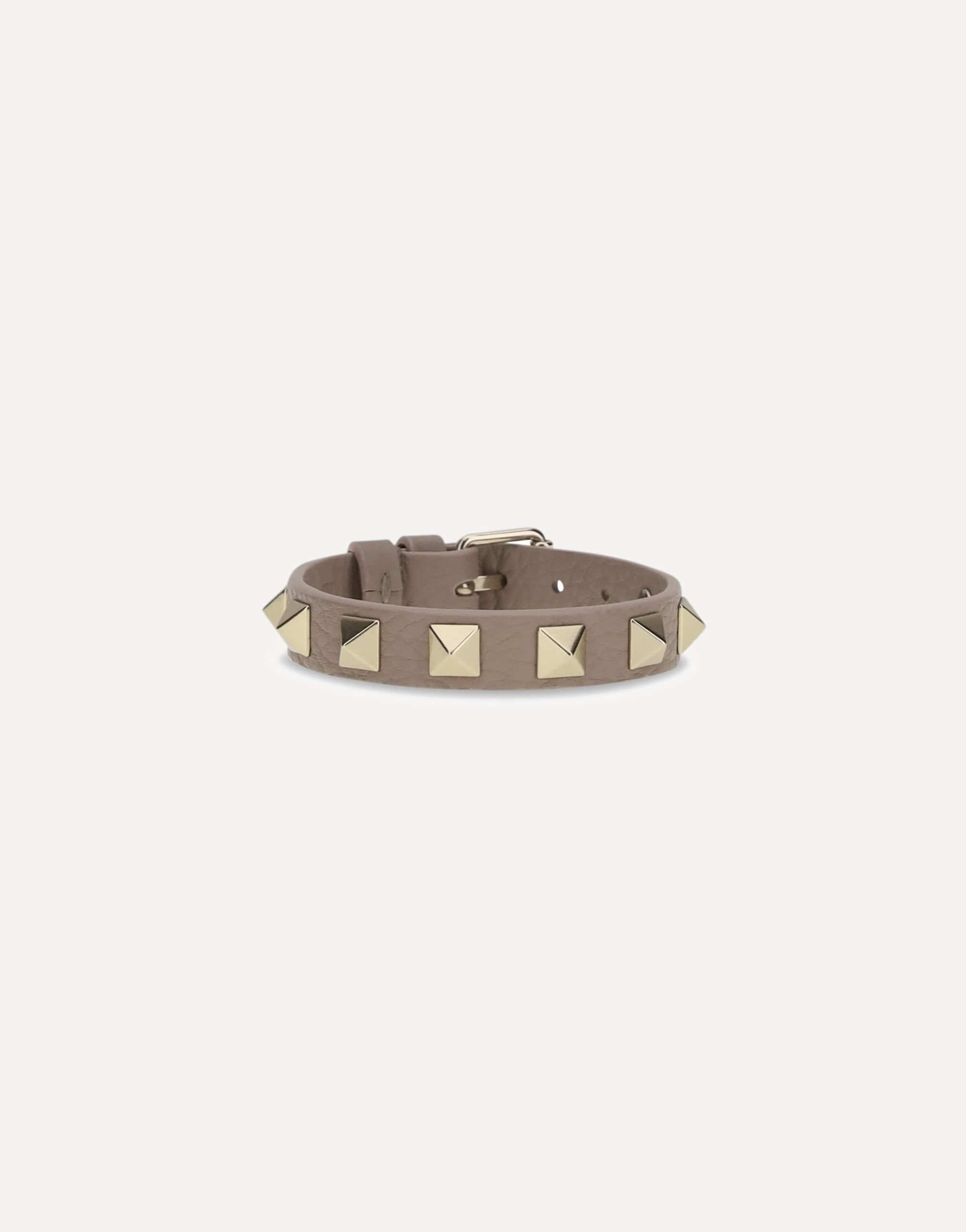 Valentino Garavani ロックスタッズ スタッズ付きレザーブレスレット