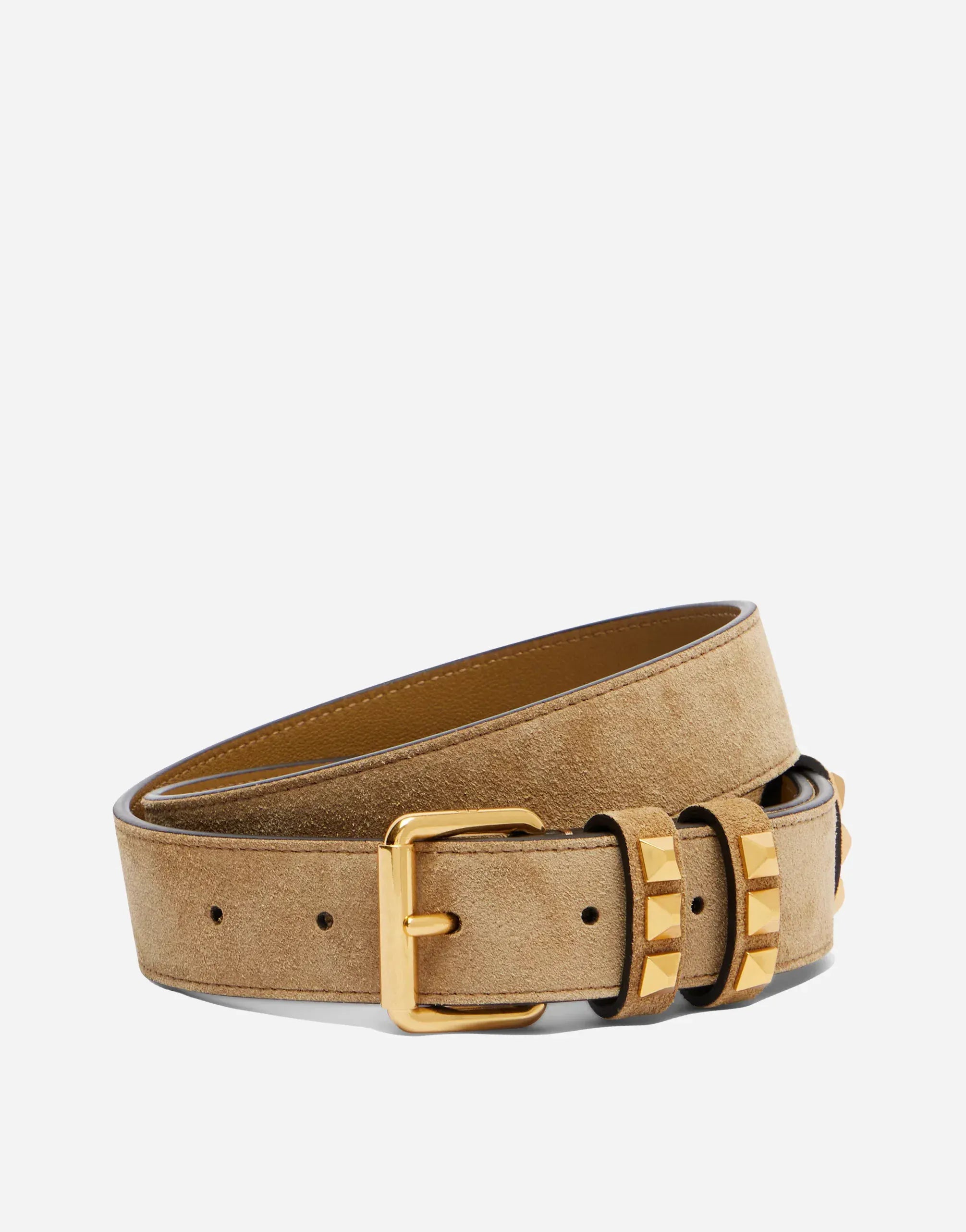 Valentino Garavani Rockstud Suede Belt