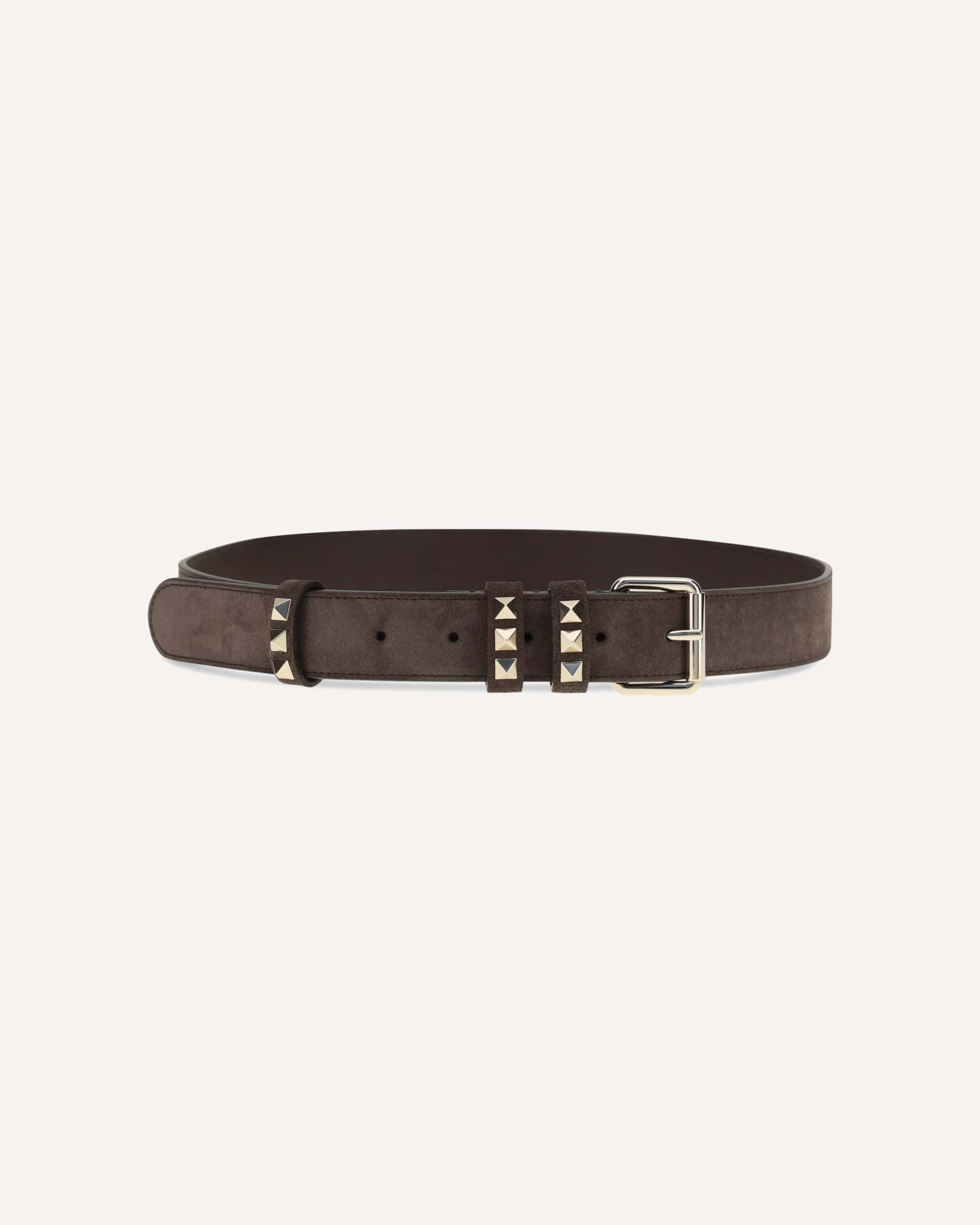 Valentino Garavani Rockstud Suede Belt - alternate view