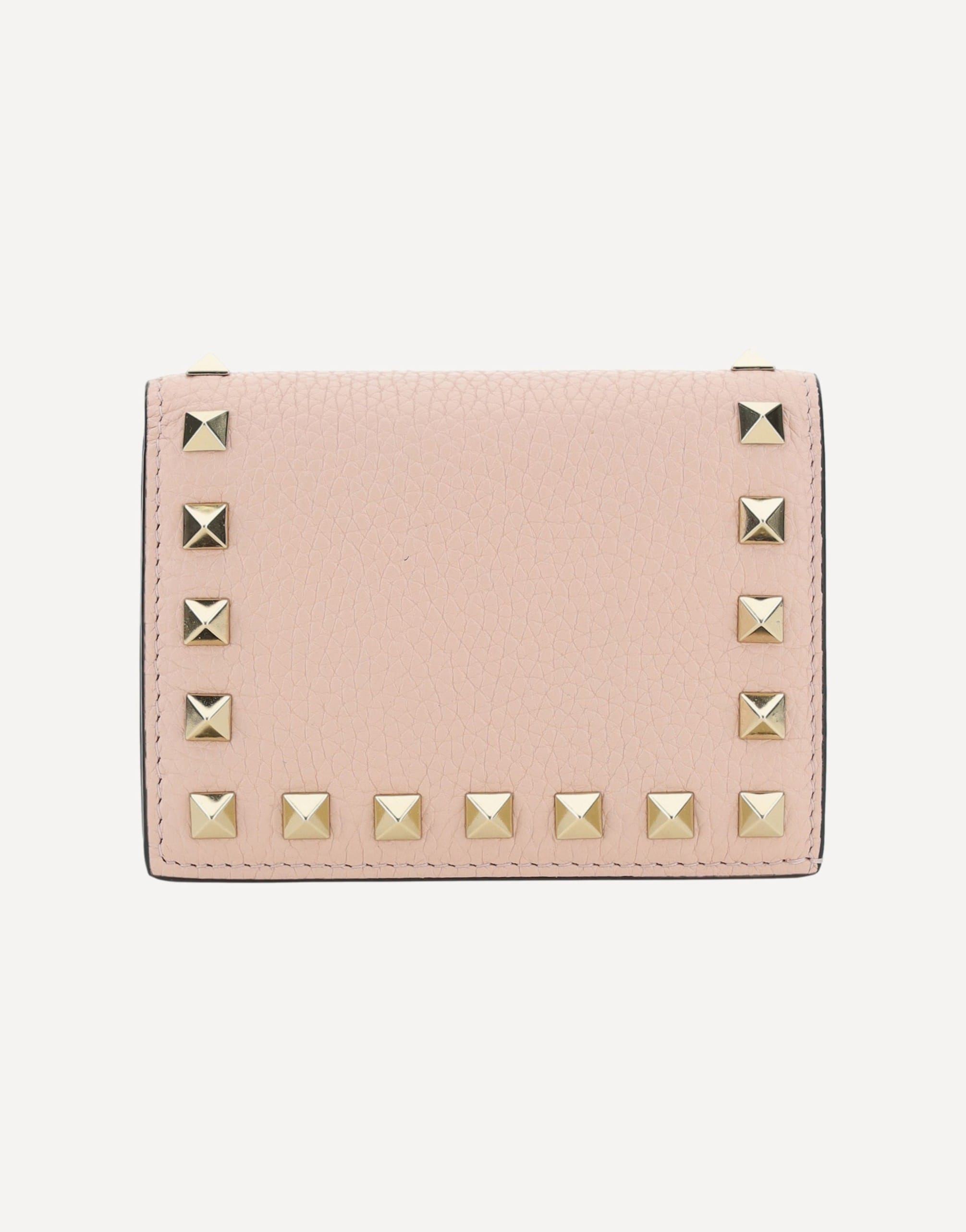 Valentino Garavani Rockstud Wallet Garnet Calfskin