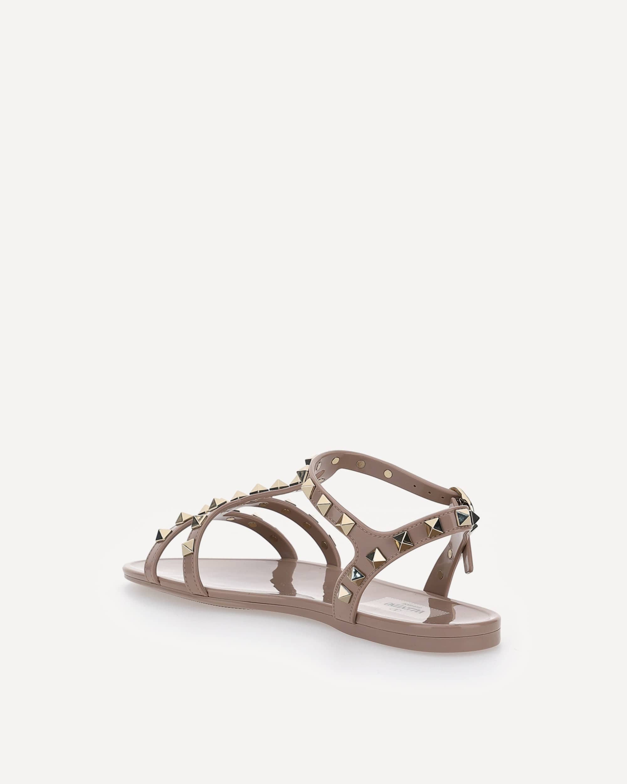Valentino Garavani Sandali Rockstud in gomma - alternate view