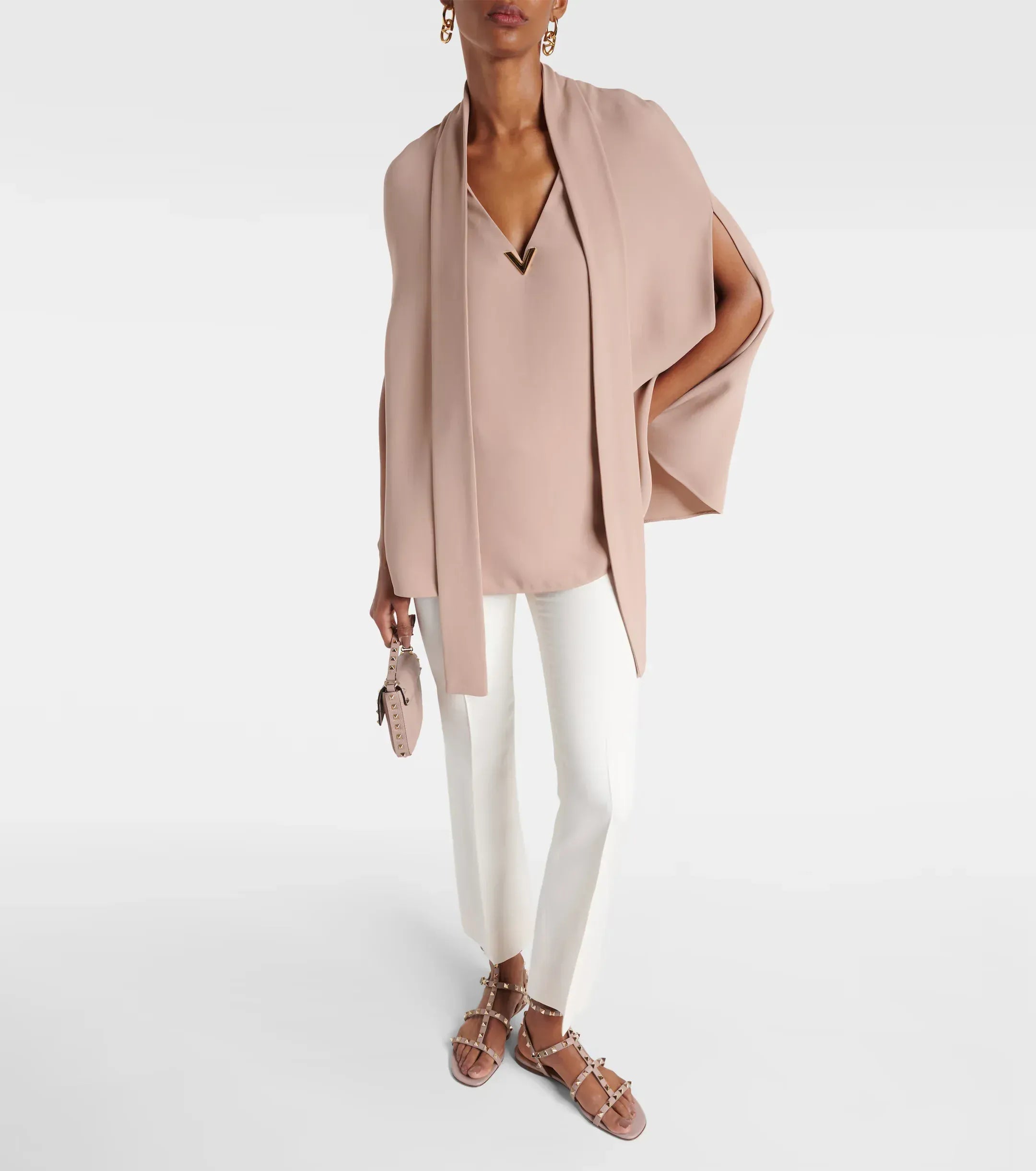 Valentino Garavani シグネチャー ロックスタッズ レザーサンダル