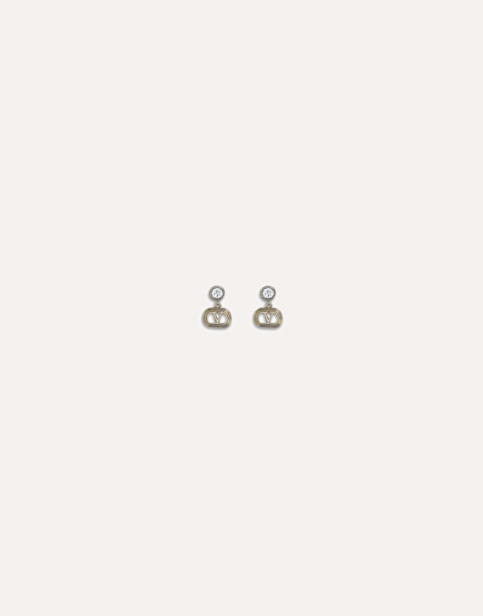 Valentino Garavani Signature Vlogo Earrings Swarovski Crystals