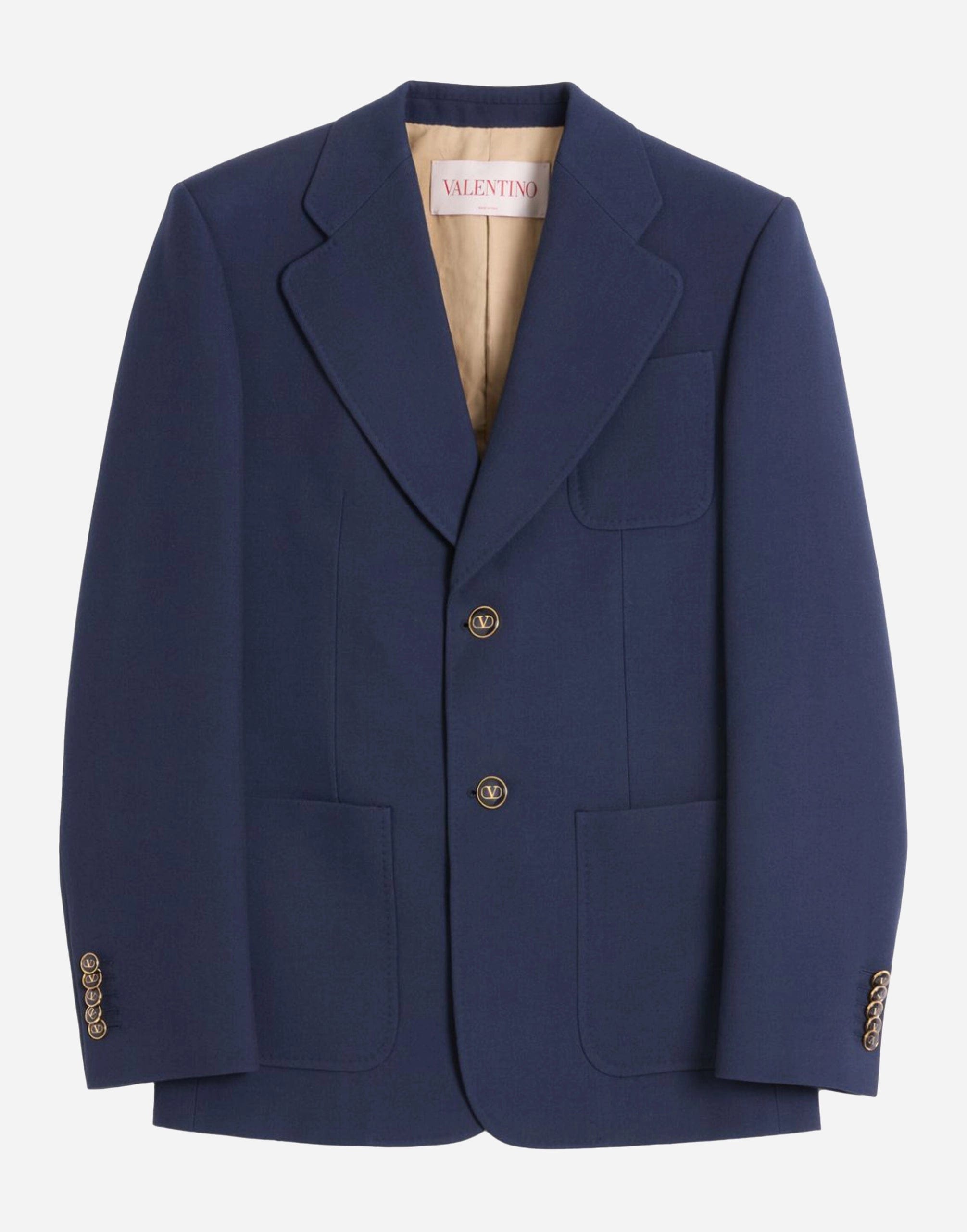 Valentino Garavani Single-Breasted Gabardine Jacket