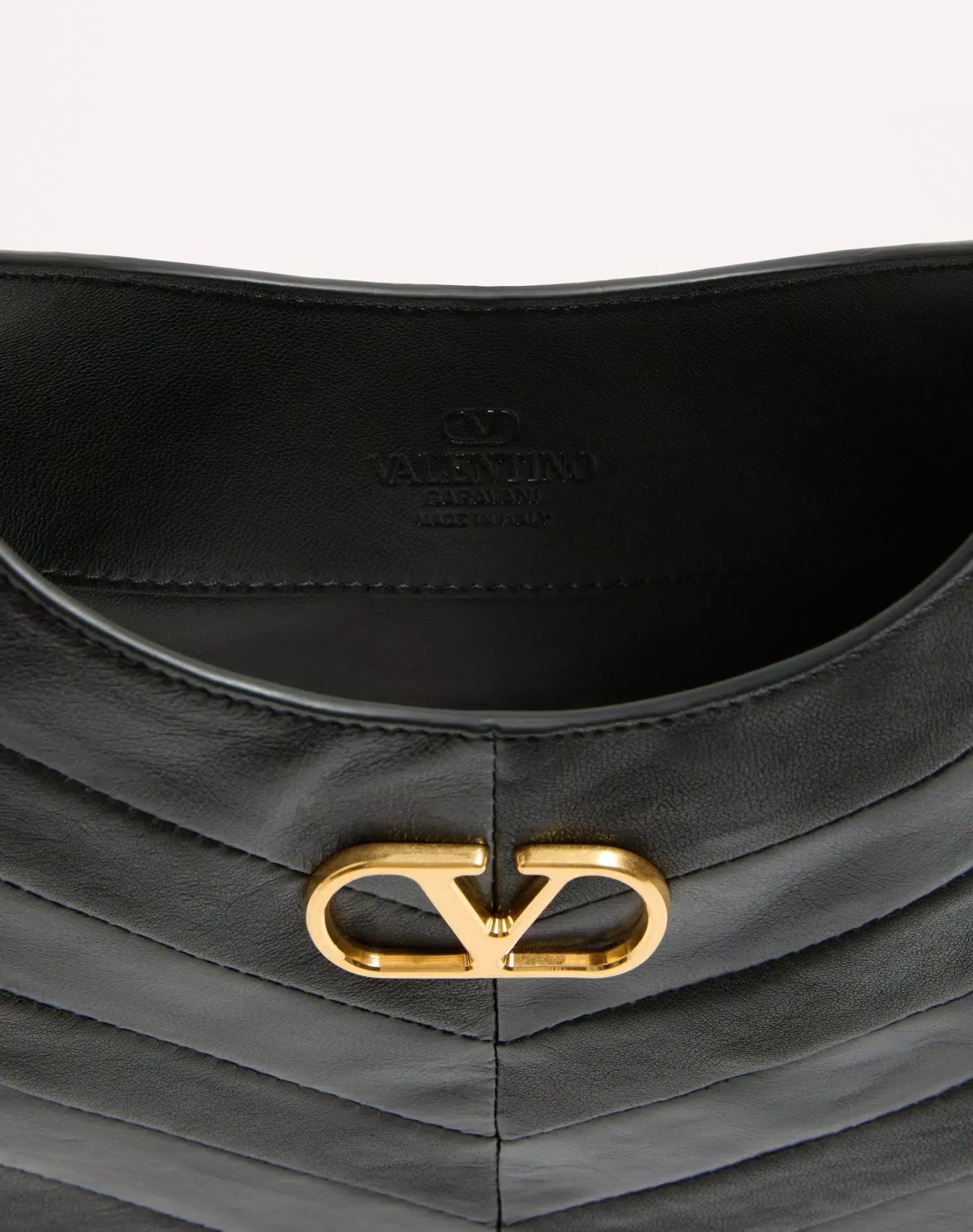 Valentino Garavani Small Chevron-Patterned Hoboho Bag