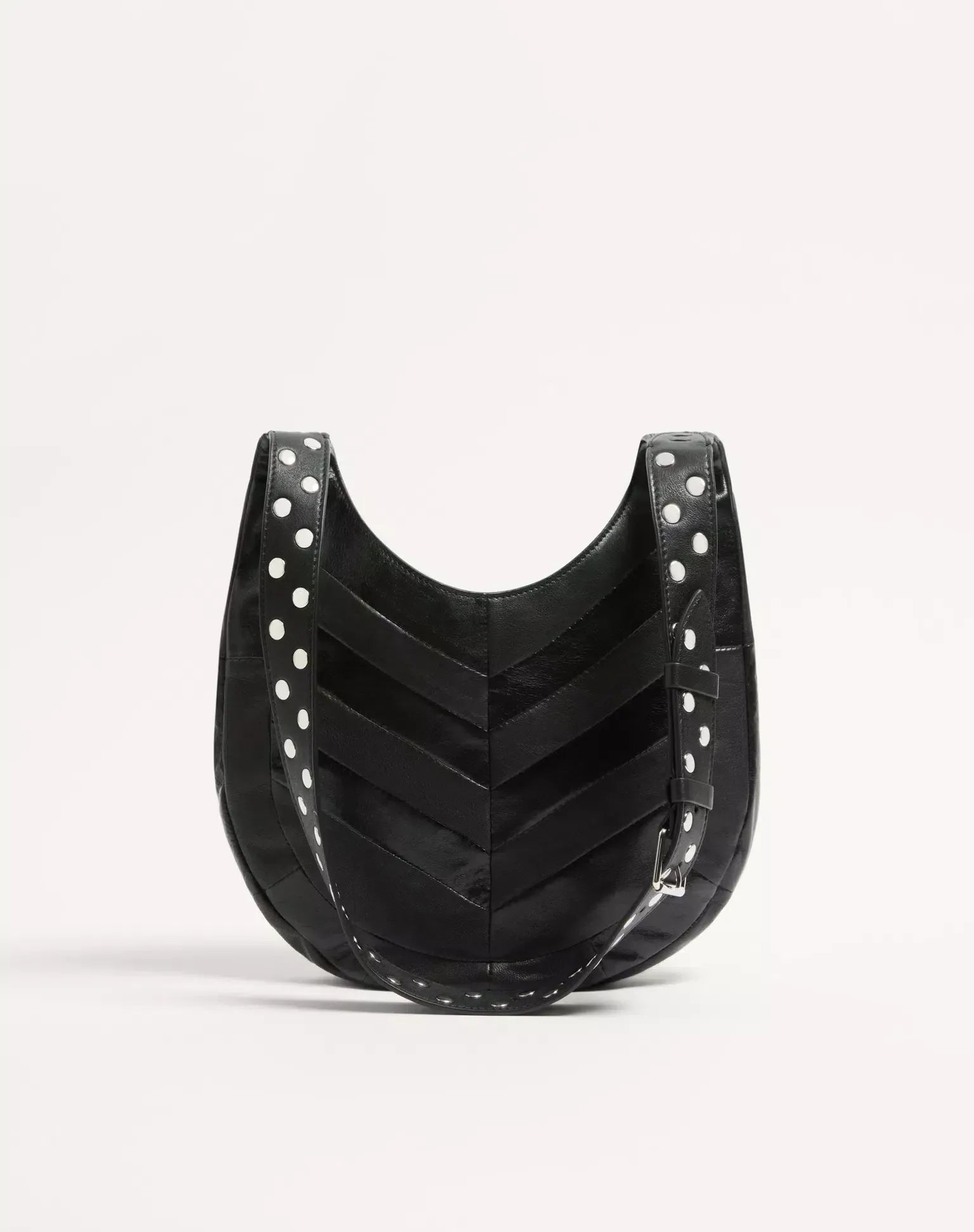 Valentino Garavani Small Chevron-Patterned Hoboho Bag