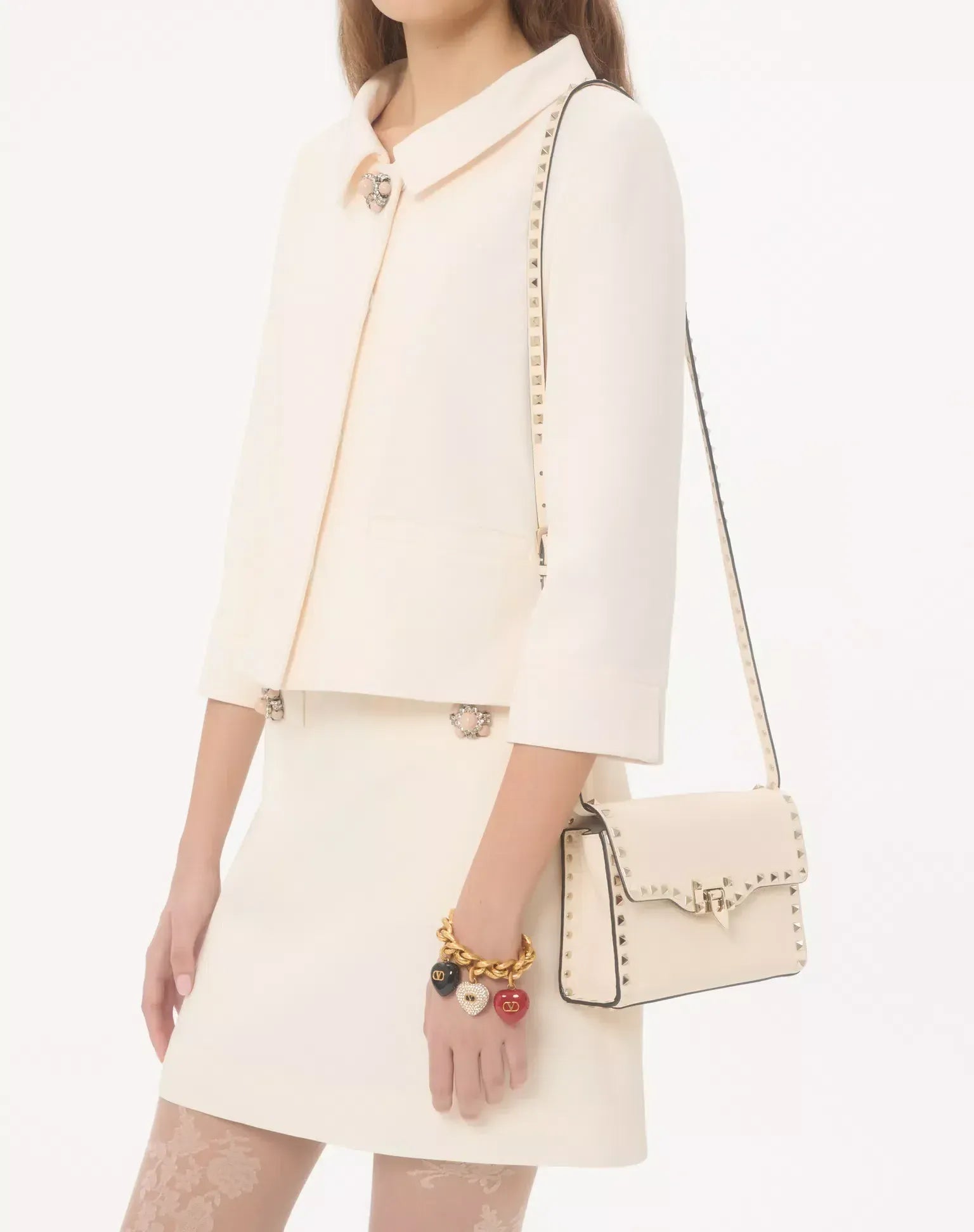 Valentino Garavani Small Iconic Rockstud Shoulder Bag