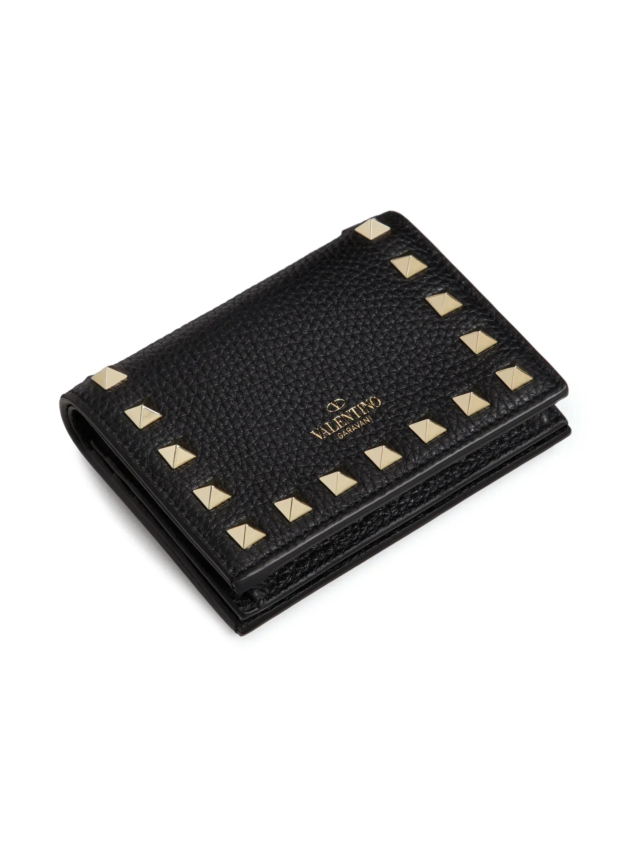 Valentino Garavani Small Rockstud French Wallet