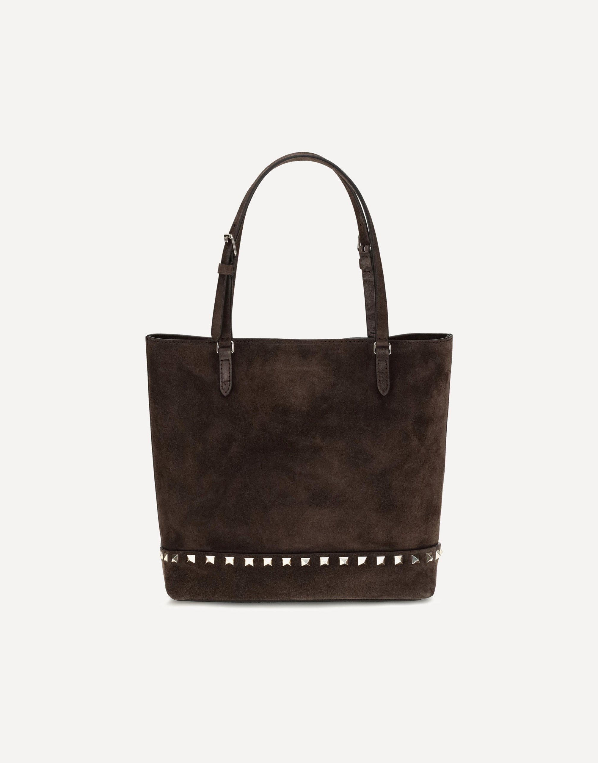Valentino Garavani Small Rockstud Suede Tote Bag
