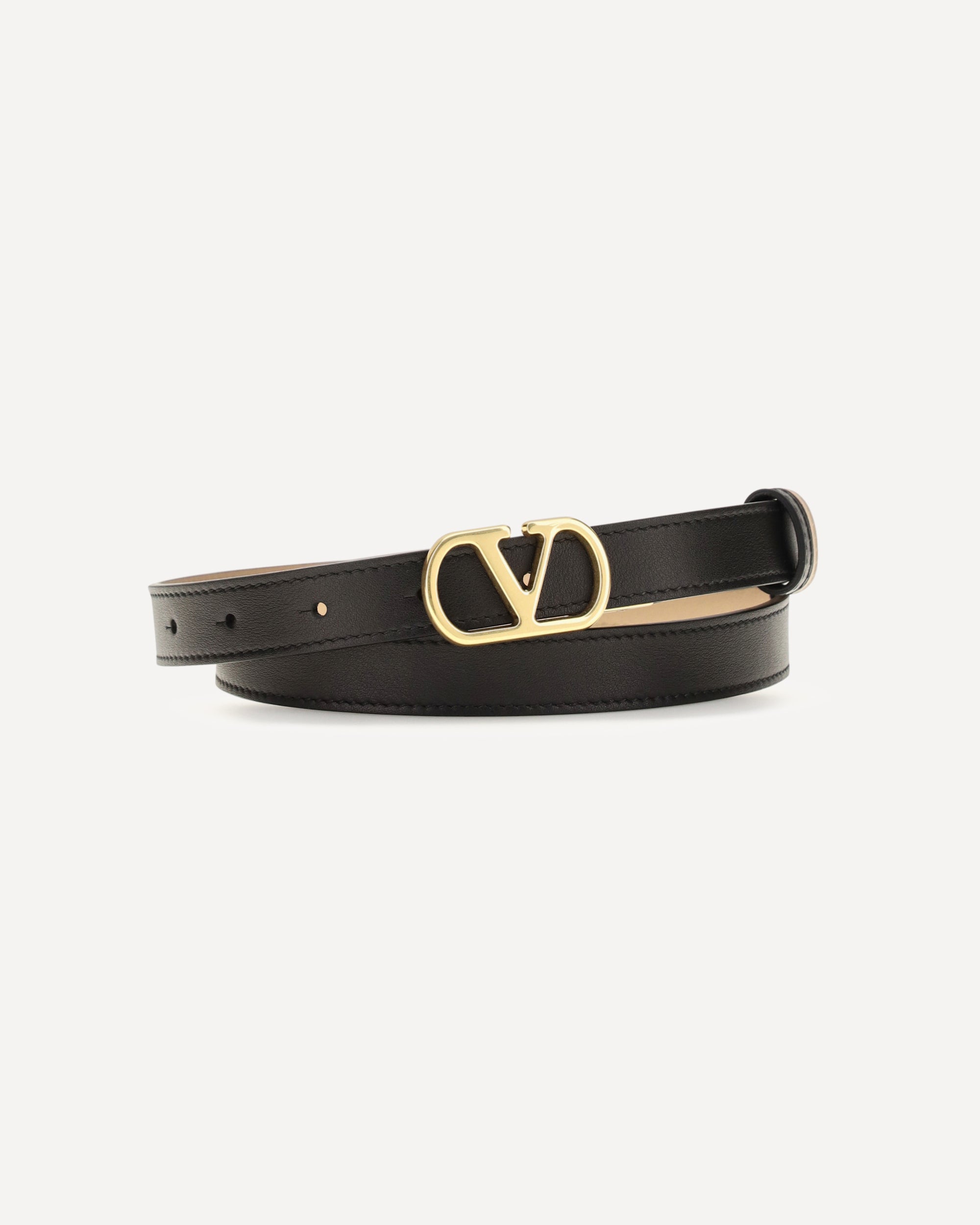 Valentino Garavani Smooth Leather Reversible Belt