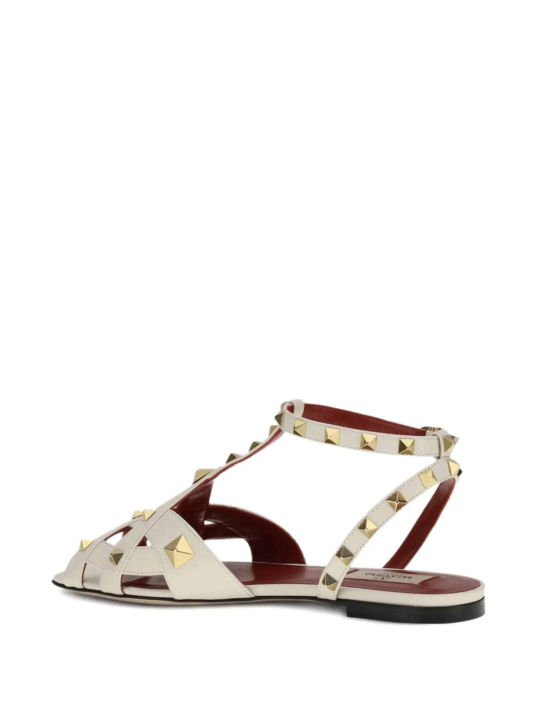 Valentino Garavani Sandalen aus Lammnappa mit Nietenverzierung