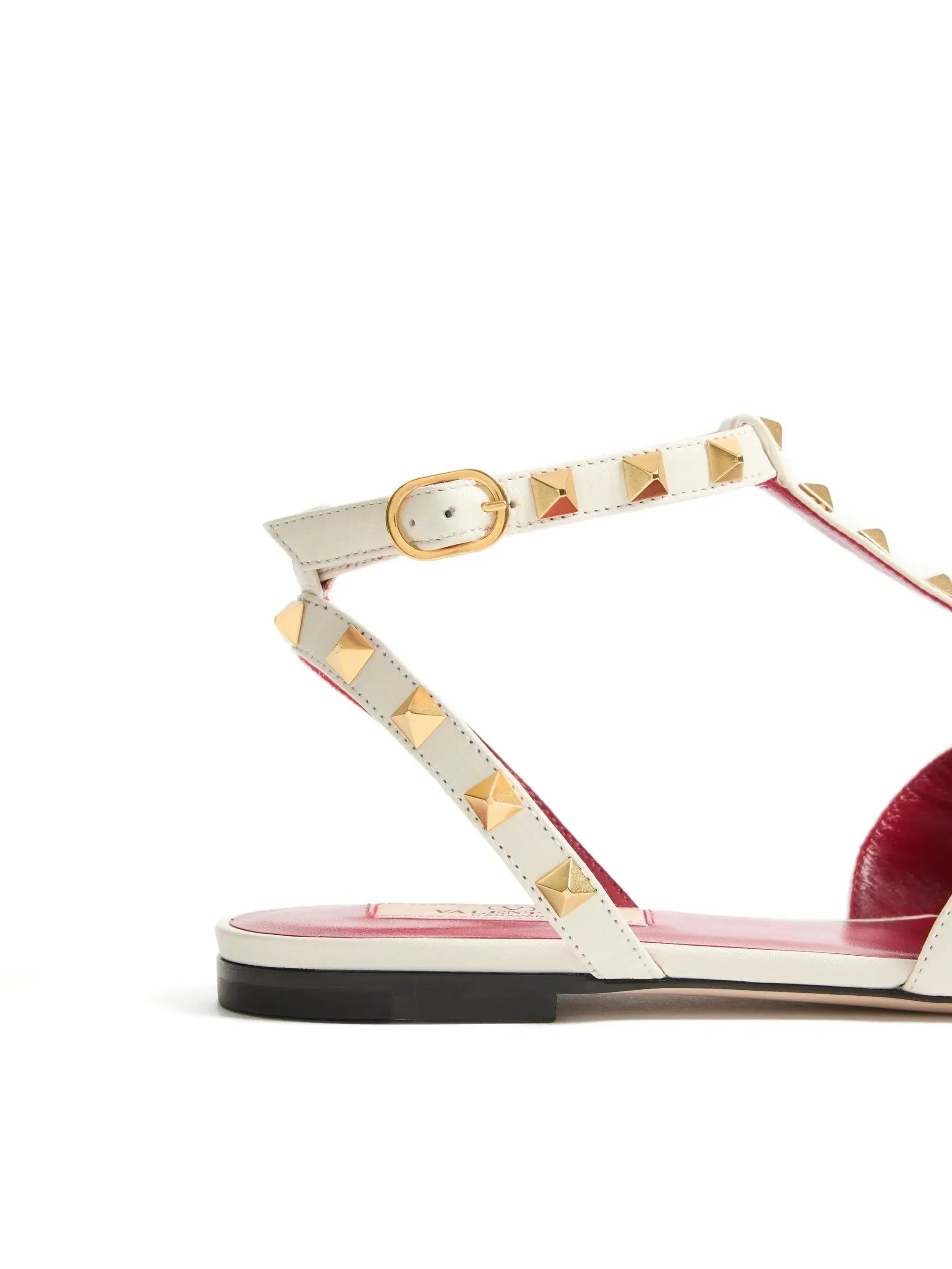 Valentino Garavani Sandalen aus Lammnappa mit Nietenverzierung