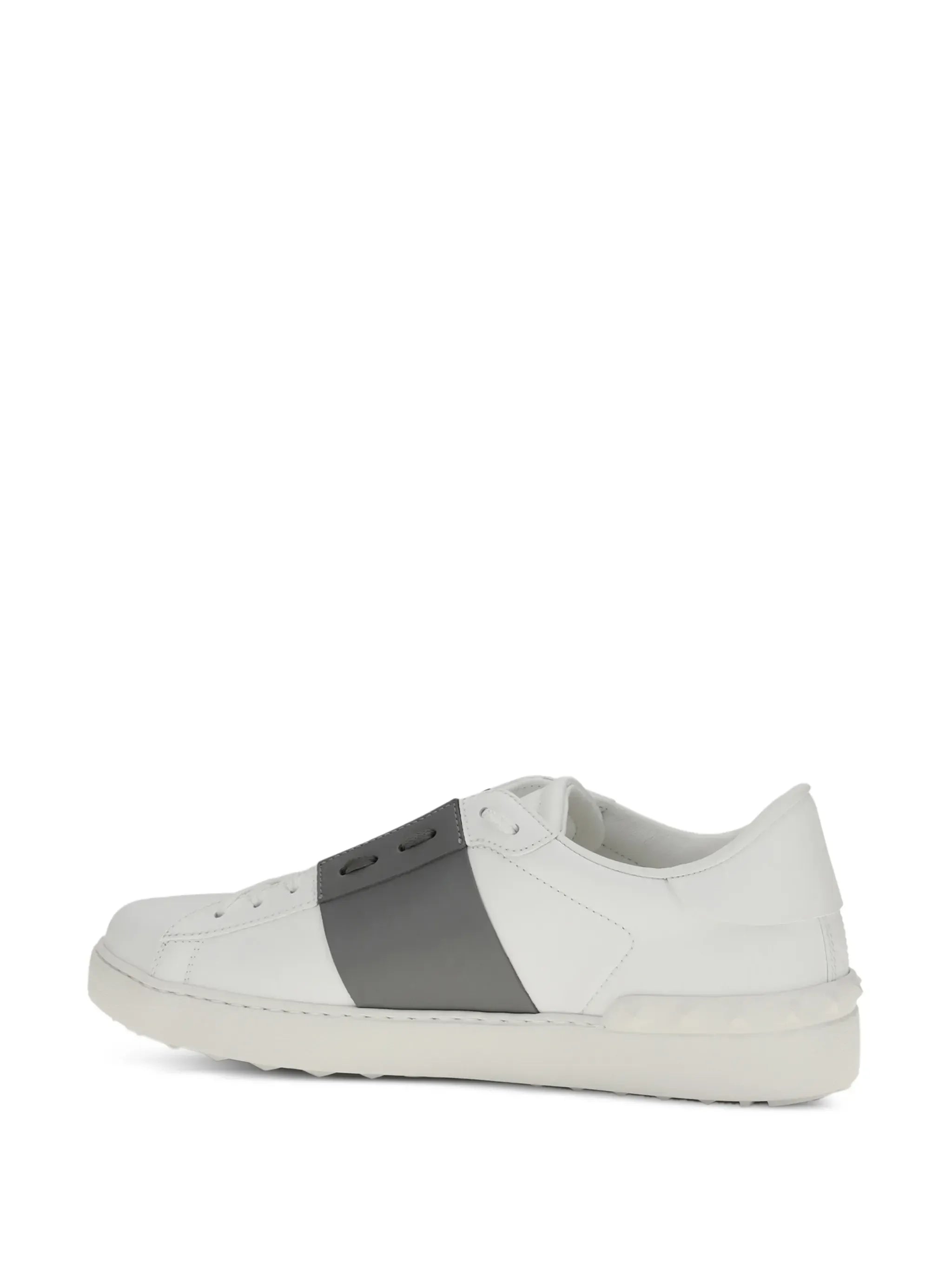 Valentino Garavani Studded Stripe Leather Sneakers